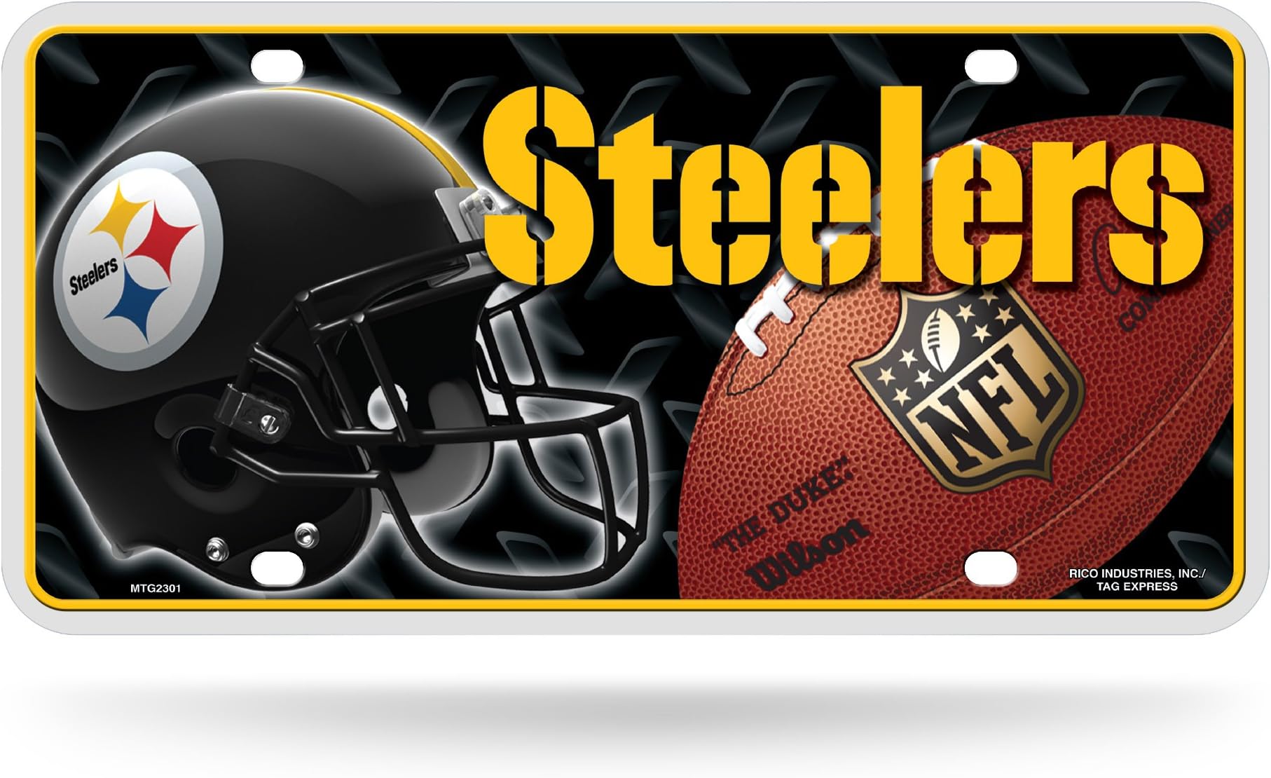 Rico Industries NFL Unisex-Adult Metal License Plate Tag