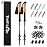 TheFitLife Trekking Poles - Lightweight 7075 Aluminum Hiking Sticks with Cork Grips, Adjustable Telescopic Design, Metal Flip Lock for Men & Women - Perfect for Hiking, Walking, Camping & Backpacking