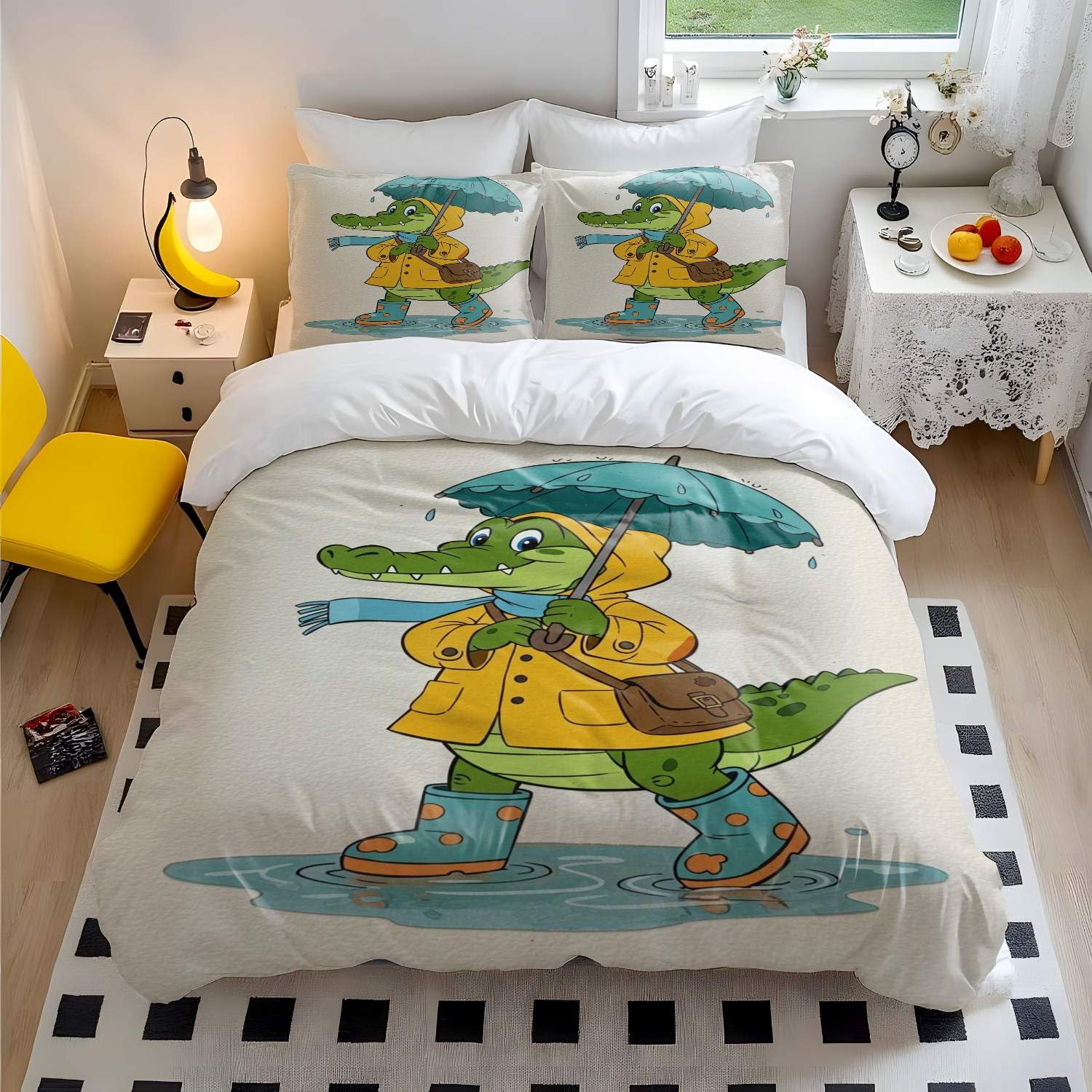 Housse de couette alligator douce pour éviter la transpiration nocturne de l'enfant