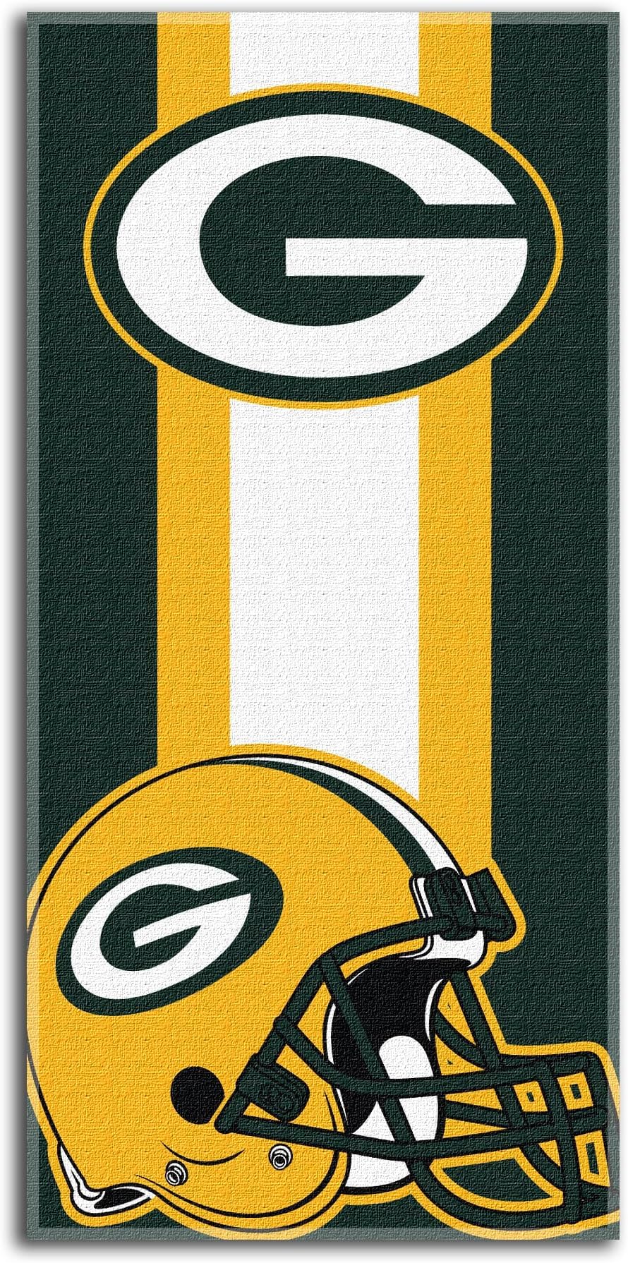 Northwest NFL Green Bay Packers Unisex-Adult Beach Towel, Cotton, 30" x 60", Zone Read (Pack of 6)