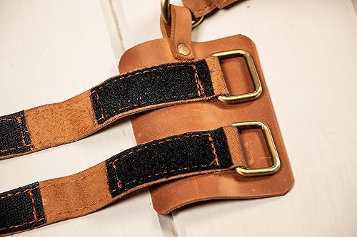 Miniatura 4 de Correa de cuero natural para tu bastón, cordón de muñeca de bastón, elegante regalo hecho a mano, Marrón claro (Cuero Natural)