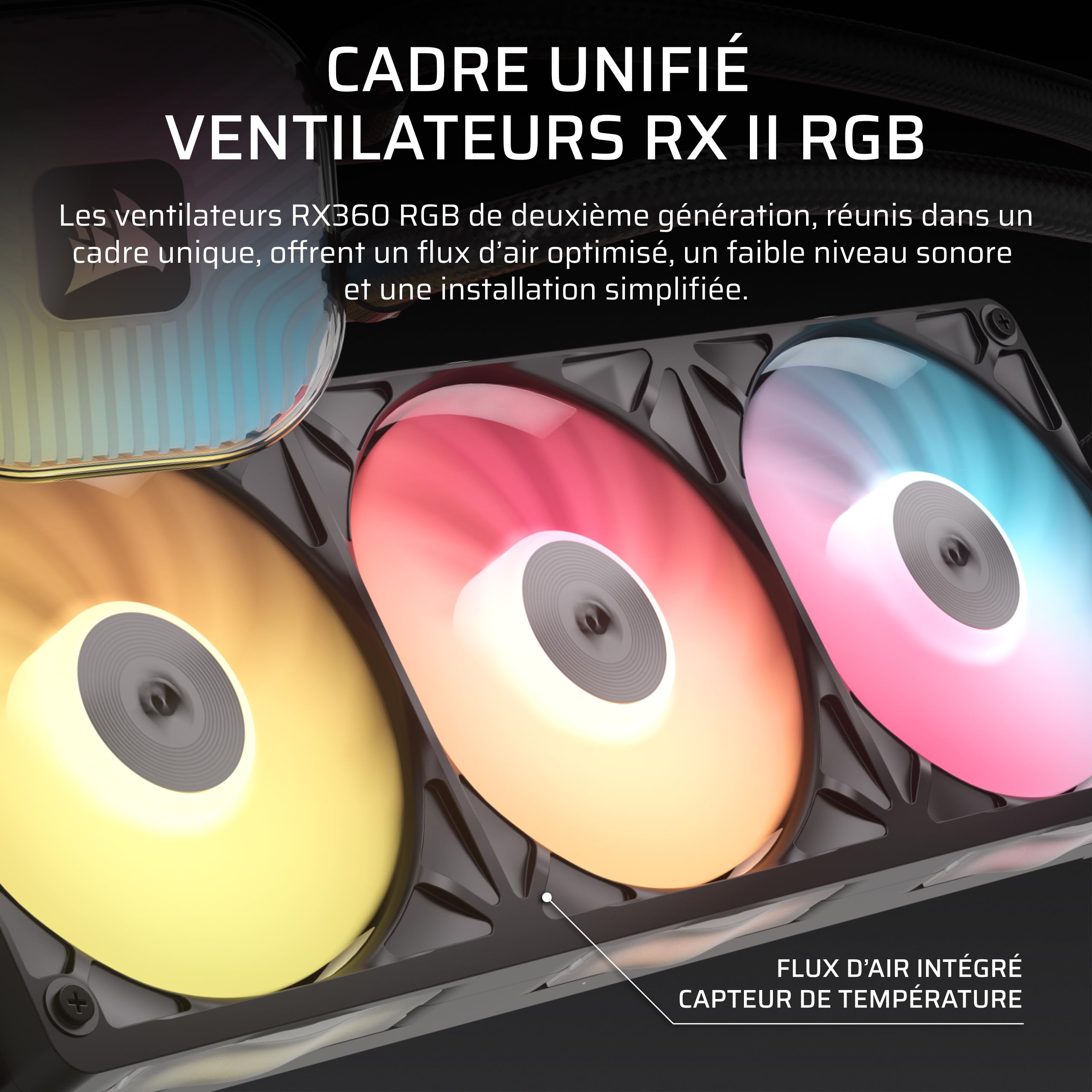 CORSAIR iCUE Link Titan II 360 RX RGB AIO Refroidisseurs Liquides – Noir