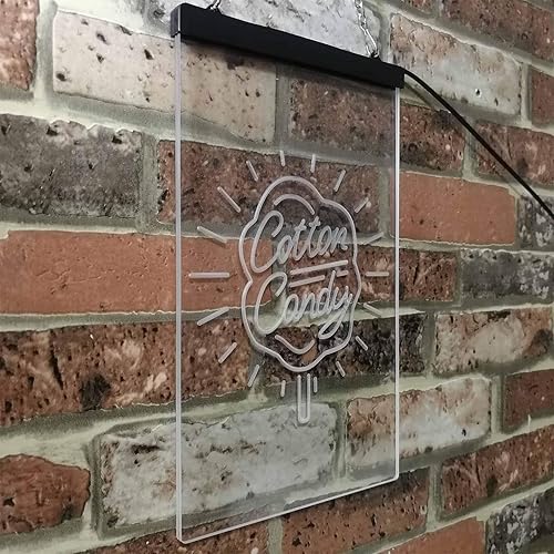 Miniatura 4 de ADVPRO Cotton Candy Shop Display Kid Room - Letrero de neón LED de doble color, azul y rojo, 12 x 16 pulgadas, st6s34-i3223-br