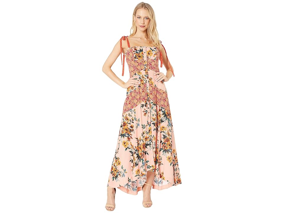 

Free People Lover Boy Maxi Dress (Red Combo) Women's Dress