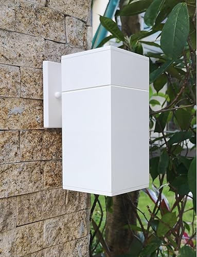 Miniatura 9 de Aplique para exteriores, lámpara exterior  Listado ETL, aluminio antioxidante, impermeable, montaje en pared, diseño rectangular  1 dirección arriba