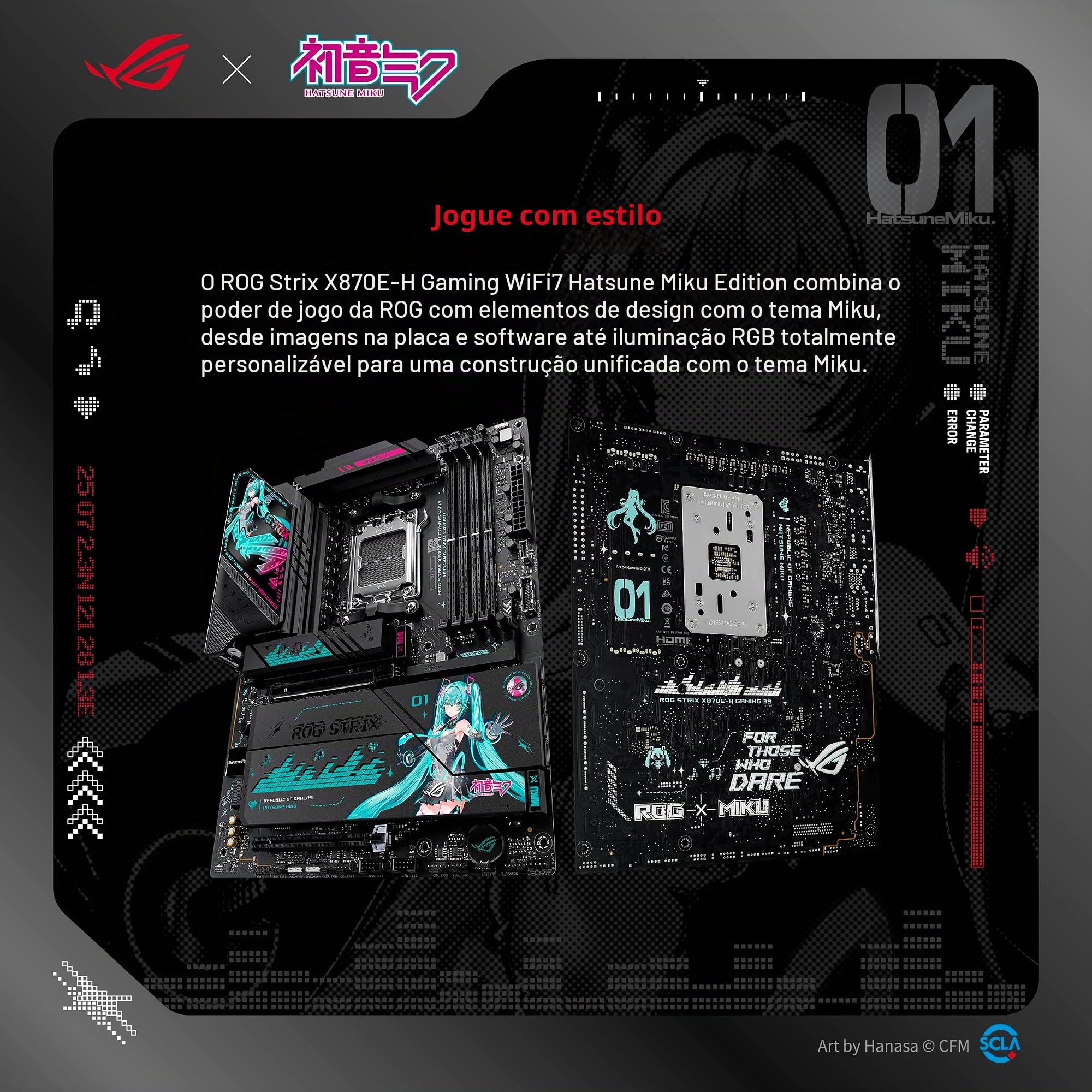 新品　ASUS ROG STRIX X870E-H マザーボード 初音ミク ASUS ROG Strix X870E-H Gaming WIFI7 Hatsune Miku Edition AMD X870E