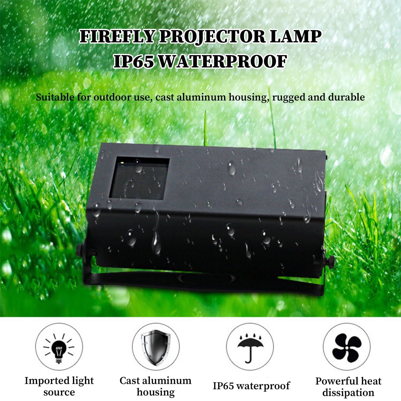 Proiettore Star Light Show con telecomando, funzione temporizzazione, impermeabile IP65, 15 W, arancione, per vacanze, feste, matrimoni, decorazioni da giardino