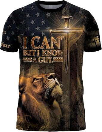 Custom I Cant But I Know A Guy T Shirt, Christian Shirts, Jesus Shirt, Christian Shirts for Men, Bible Shirts