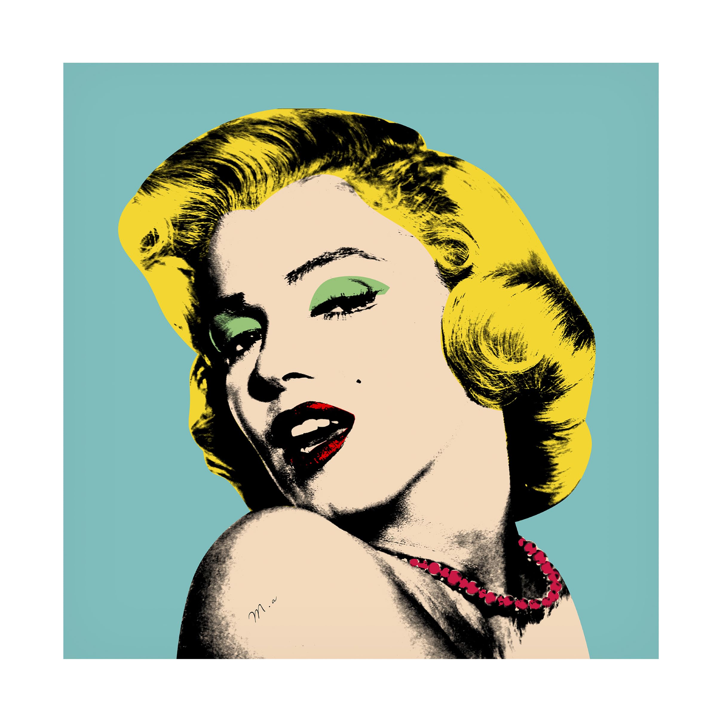 Amazon.com: Trademark Fine Art Andy Warhol by Mark Ashkenazi Wall