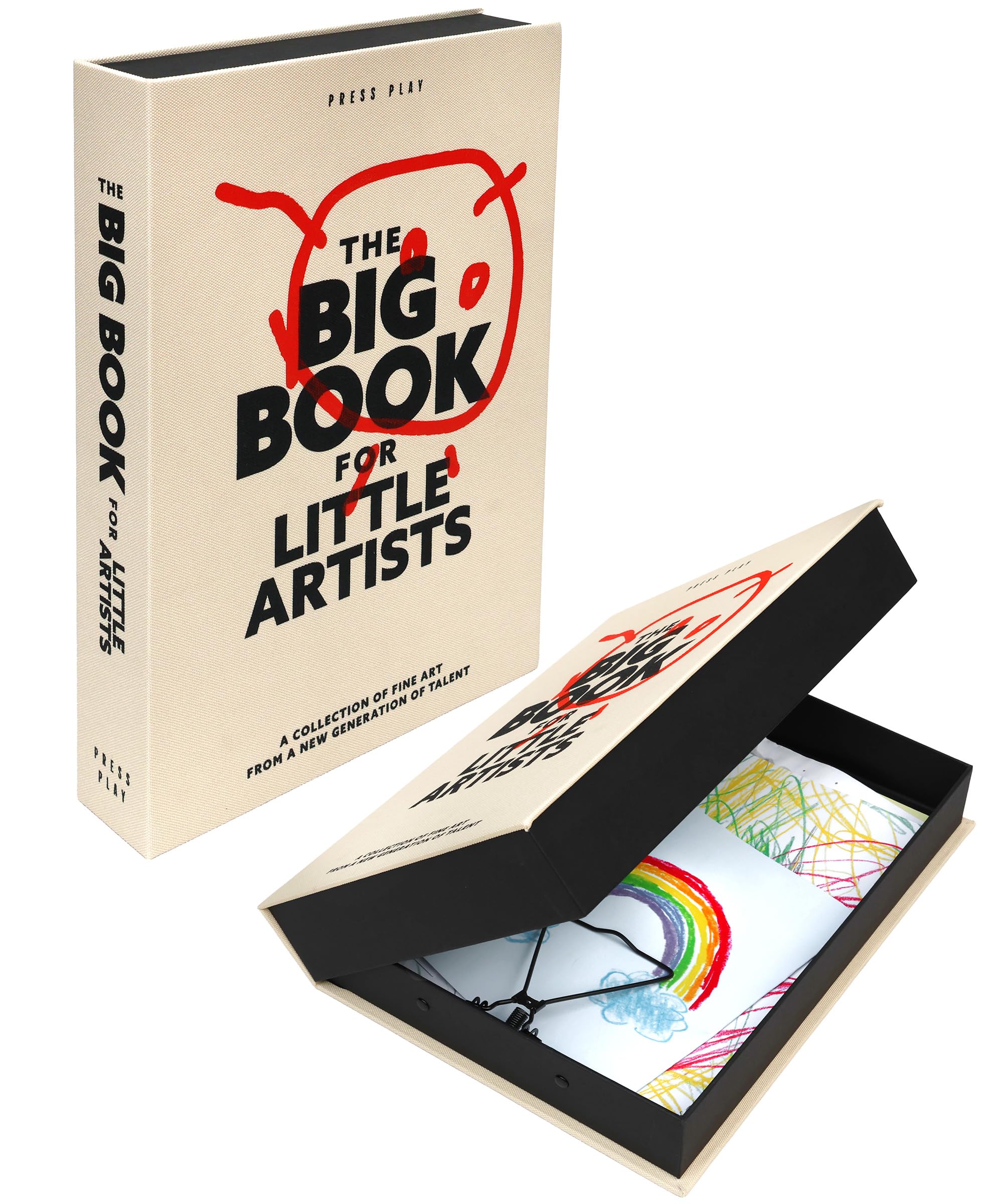 Suck UK Kids Artwork Album | Big Book for Little Artists | Children's Art Portfolio | Artwork Display | Coffee Table Decor | Kids Drawing Storage | Art Book | Memory Keepsake Gifts | Drawing Album