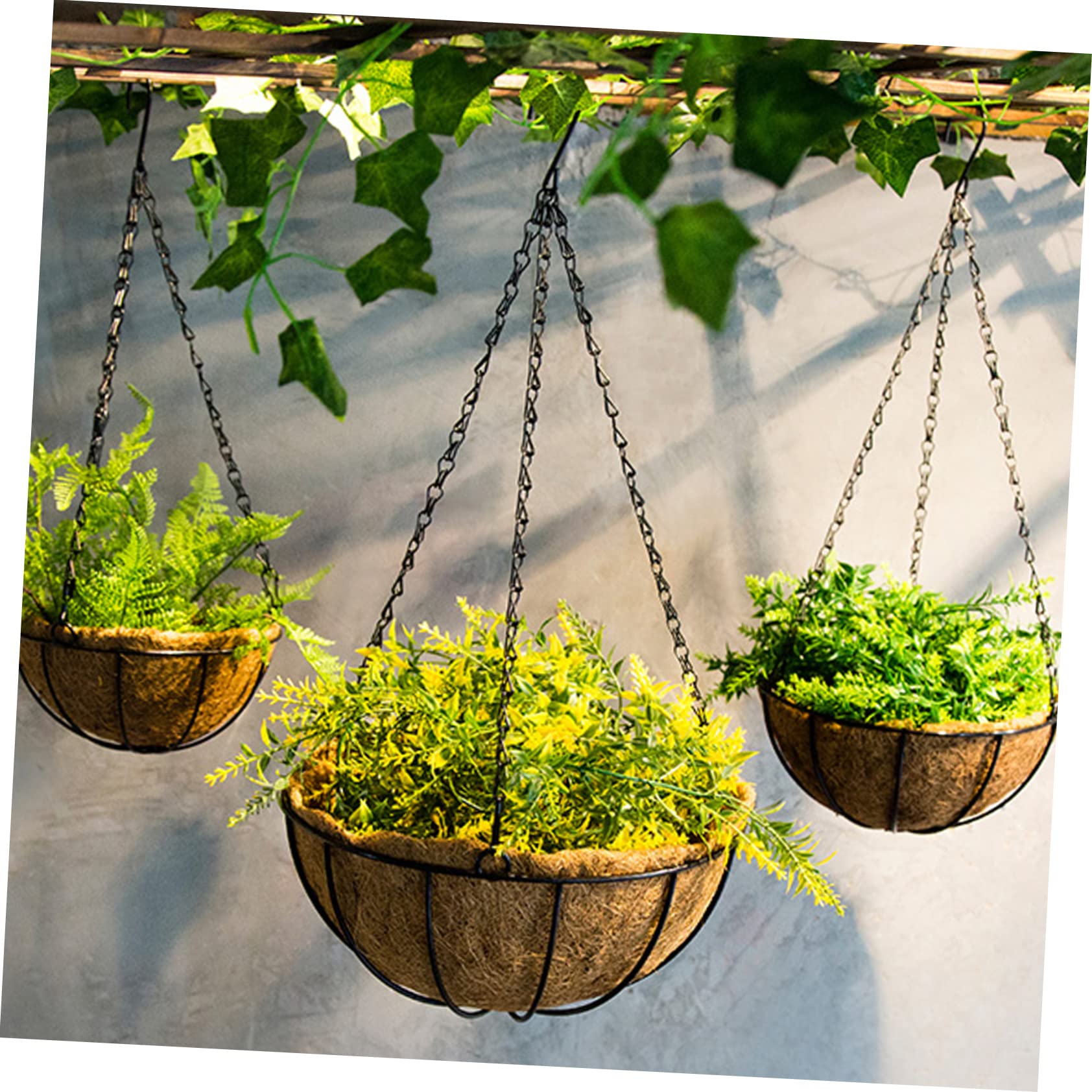 Mipcase 6pcs Multi Purpose Hanging Basket Chains for Outdoor Plants Durable Flowerpot Hangers Ideal for Birdcages and Decorative Wall Planters