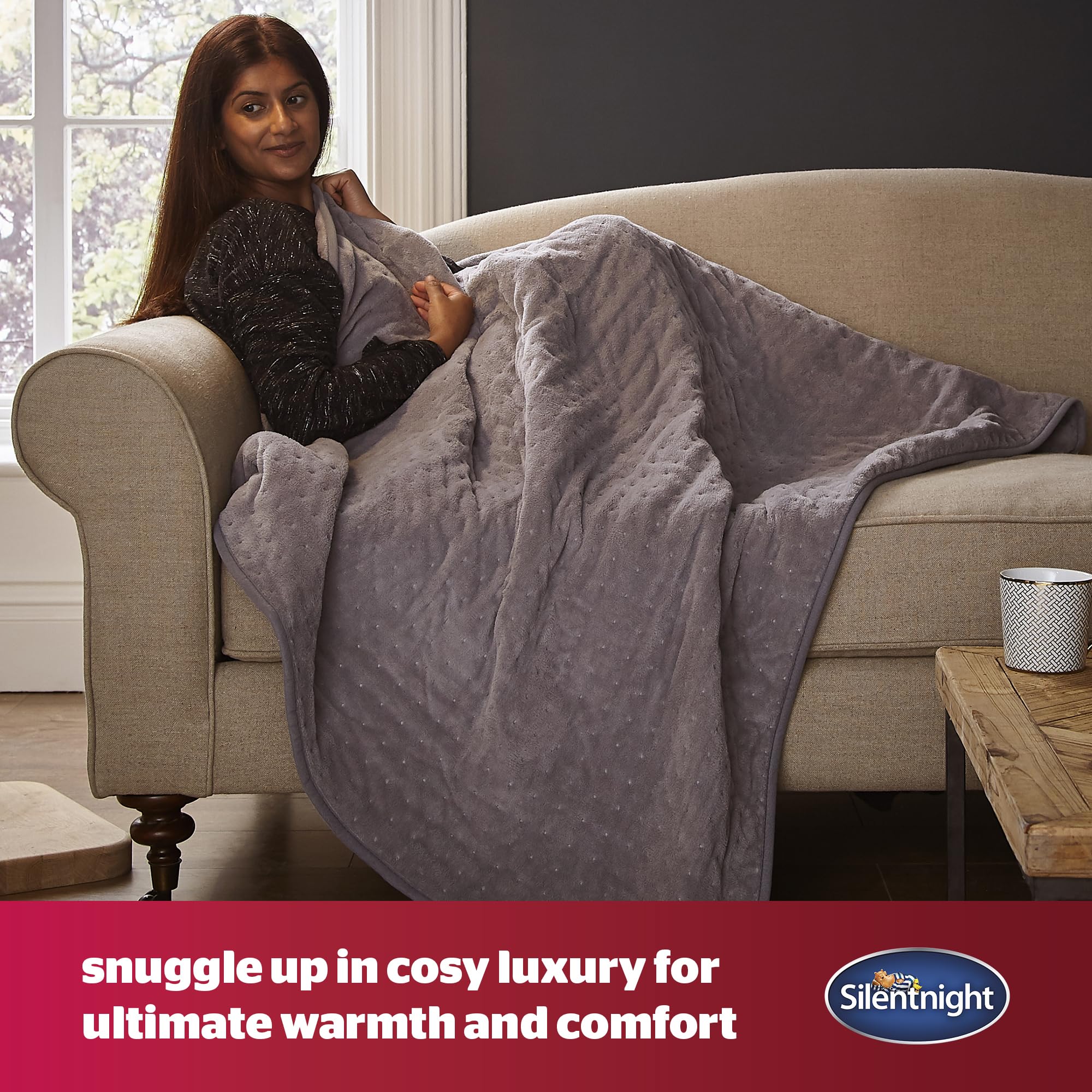 Silentnight Comfort Control Heated Throw - Fleece Heating Overblanket  Electric Heated Throw - Luxury Machine Washable Blanket for Sofa and Bed :  Amazon.co.uk: Home u0026 Kitchen