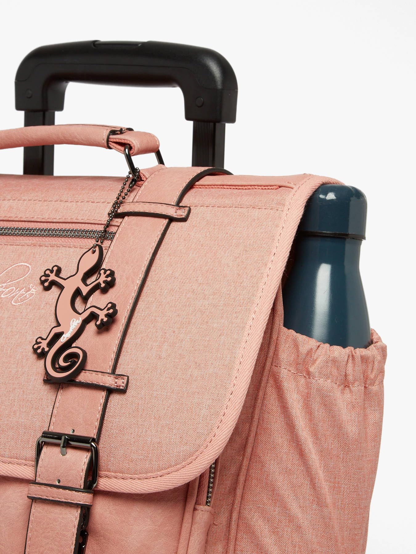 Cameleon Cartable à roulettes Rose 38cm Vintage avec 2 compartiments - Idéal pour l'école primaire et la rentrée scolaire en CP, CE1 et CE2 pour fille et garçon