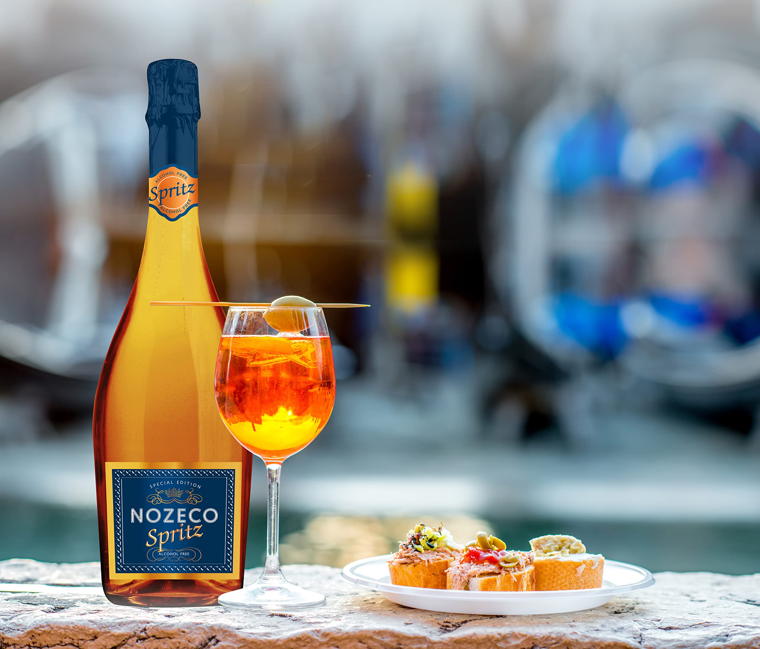 Nozeco Spritz - Cocktail Sans Alcool prêt à boire à base de vin désalcoolisé aux arômes naturels d'agrumes - Vegan & JP Chenet - So Free Chardonnay Vin blanc sans alcool - Sans arômes ajoutés