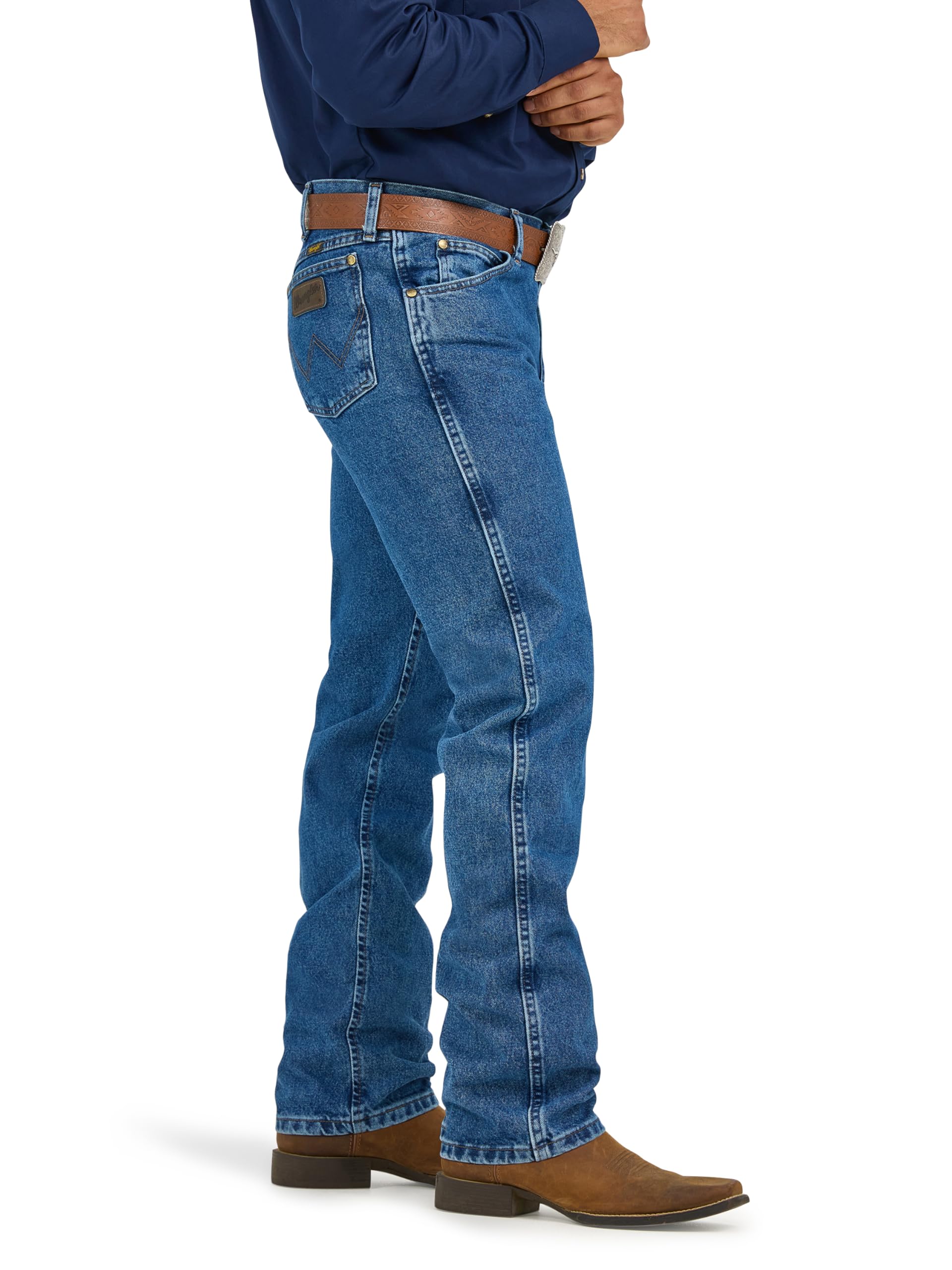 Wrangler Męskie dżinsy Premium Performance Cowboy Cut Regular Fit, granatowy, 38W / 36L
