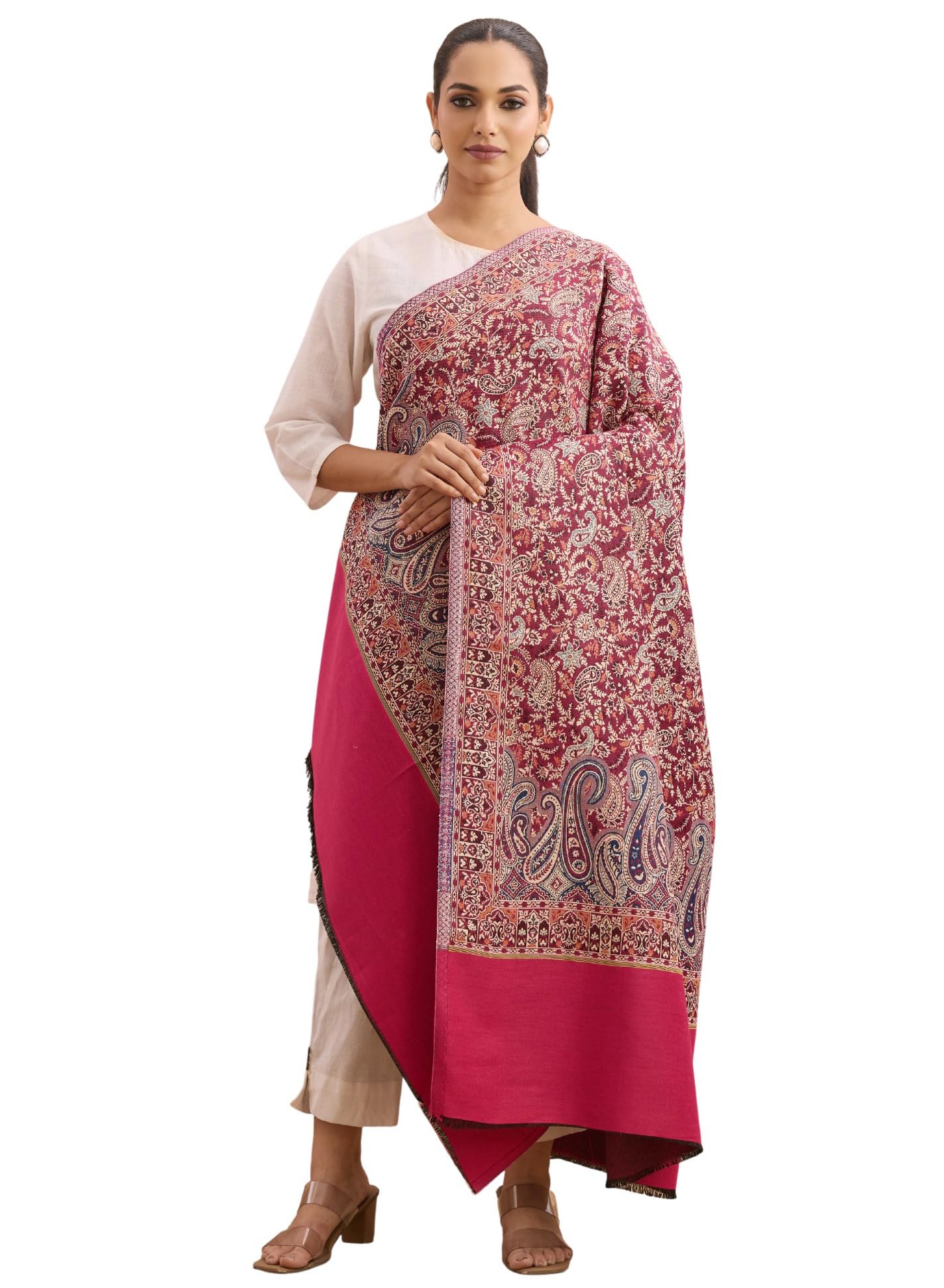 weavers villa Stylish Shawl for Women – Lightweight, Cozy & Fashionable | Ethnic & Modern Printed, Scarf or Stole for Casual & Formal Wear | Winter Shawls for Ladies-picture-33