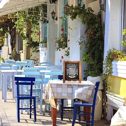 Miniatura 6 de Tosnail 11" x 14" Framed Tabletop Chalkboard Signs, Double-Sided Chalk Board Magnet Board, Decorative Bulletin Boards, Rustic Wooden Blackboard,