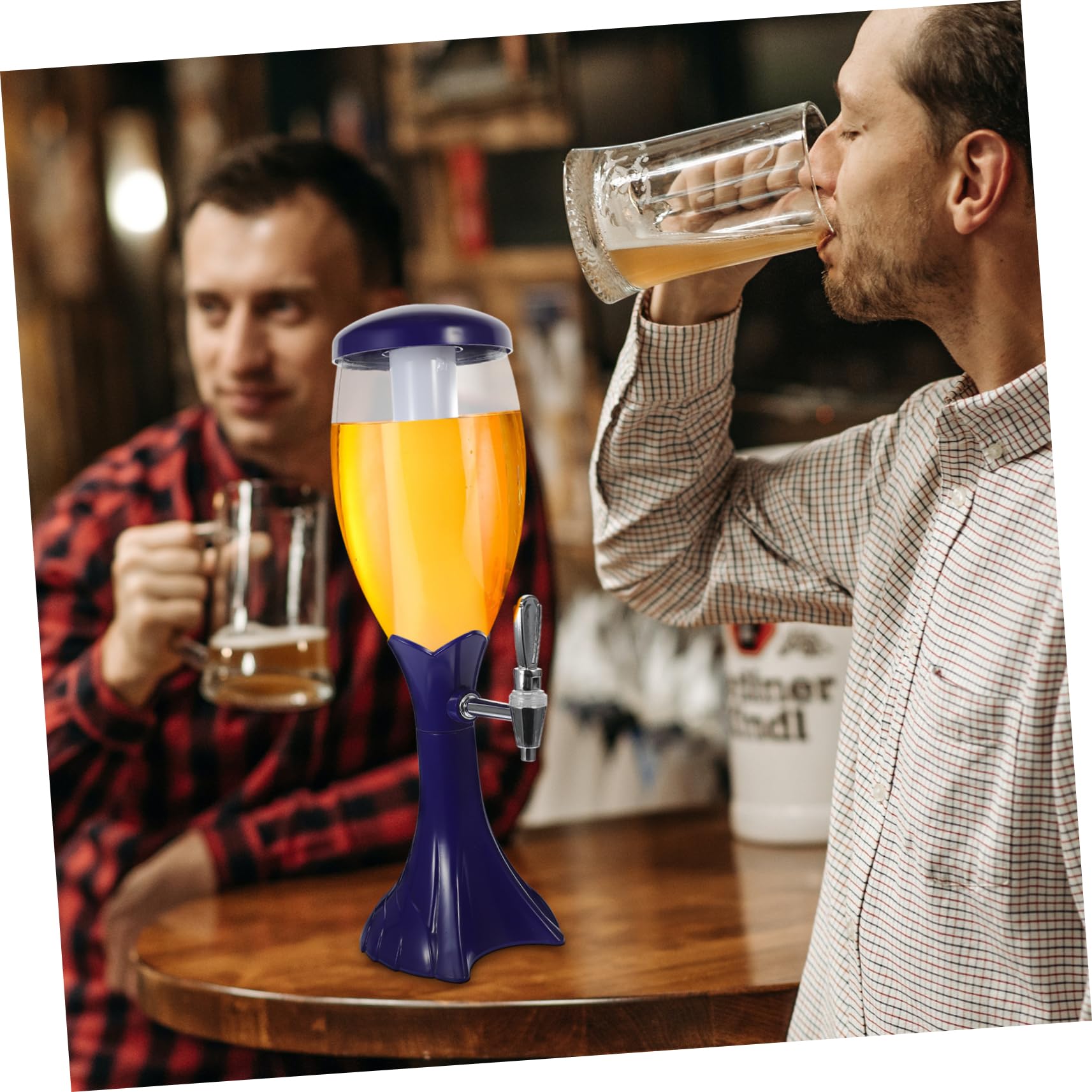 PRETYZOOM Barril de Cerveza Distribuidor de Bebidas Dispensador para Fiestas Grifo para Botella Autoservicio Dispensador de Cerveza