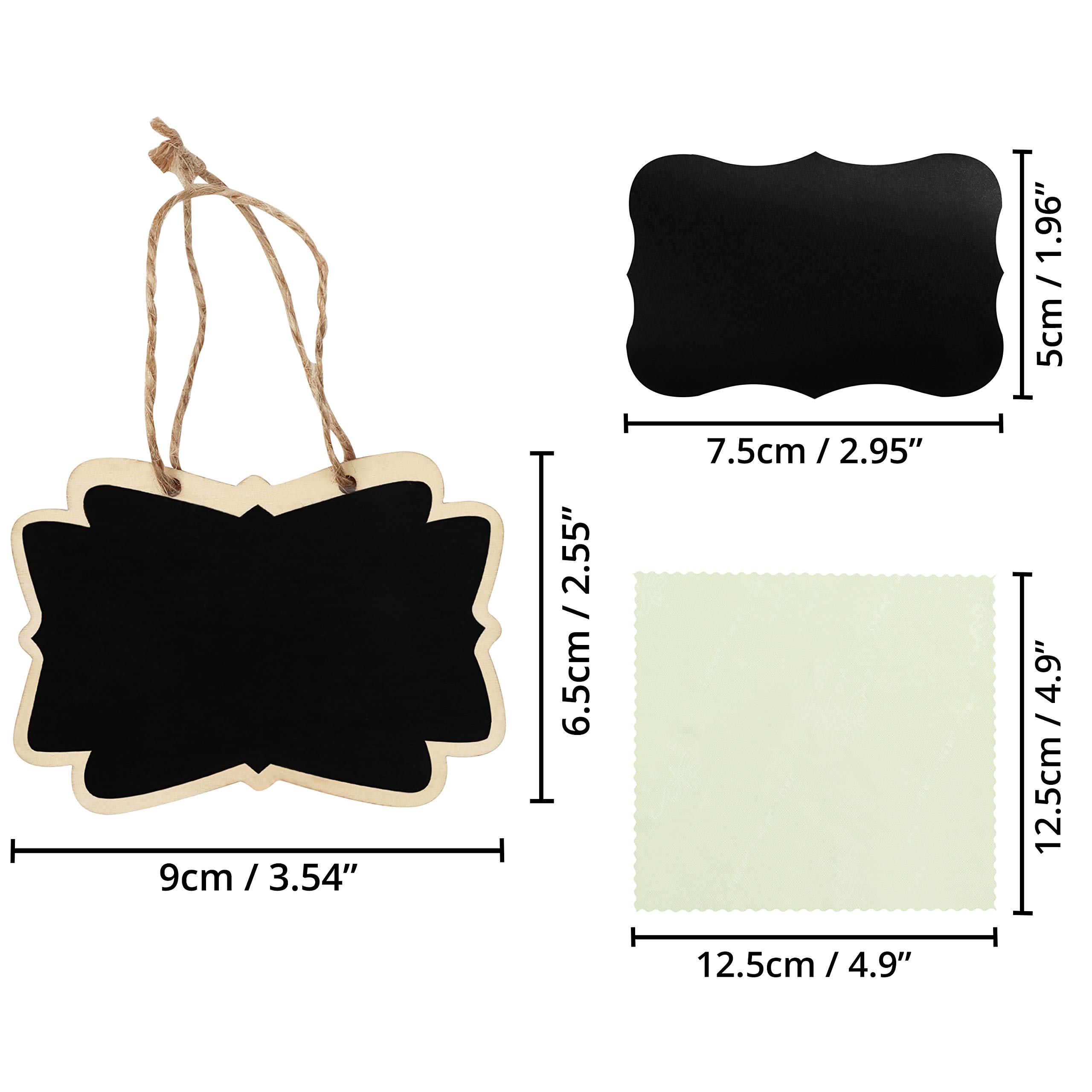 18 Lavagnette Segnaposto Mini - Cartelli Scrivibili Per Tavoli, Matrimoni, Ristoranti | Accessorio Eventi - Foto 12