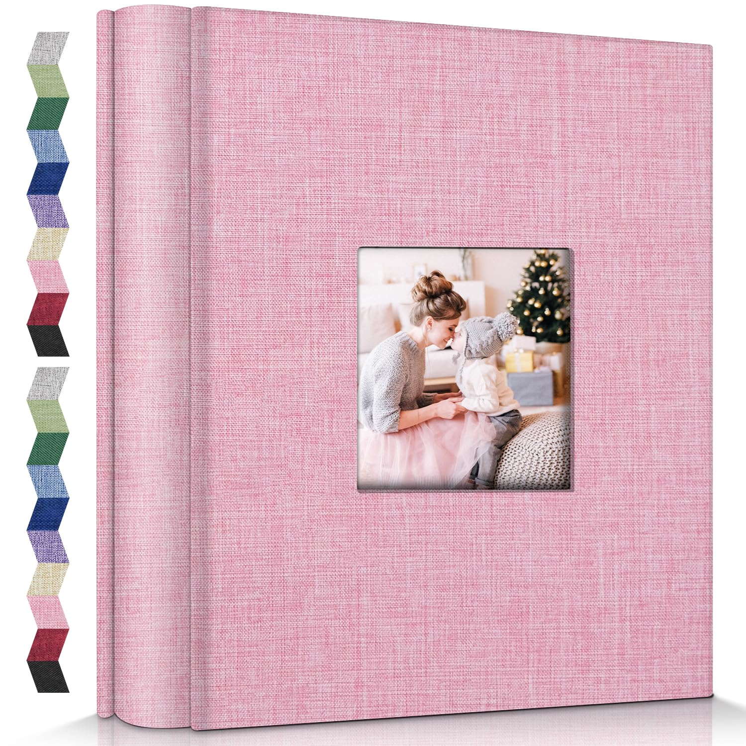 popotop Photo Album 4x6-600 Photos Photo Books with 600 Horizontal and Vertical Pockets,Linen Cover Albums for Family Wedding Anniversary Baby Vacation Pictures