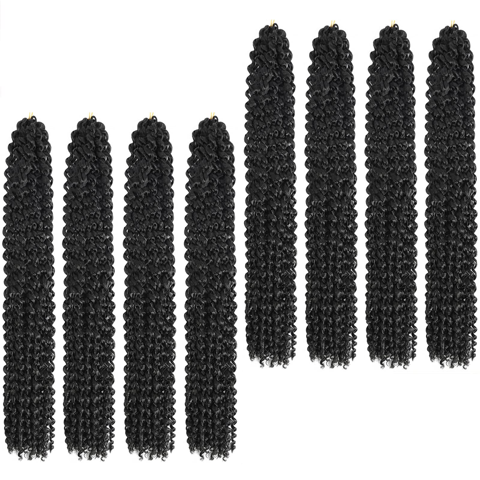 Passion Twist Hair 22 Inch 8 Packs Long Passion Twist Crochet Hair For Women Water Wave Braiding Hair Bohemian Spring Twist Hair Synthetic Hair