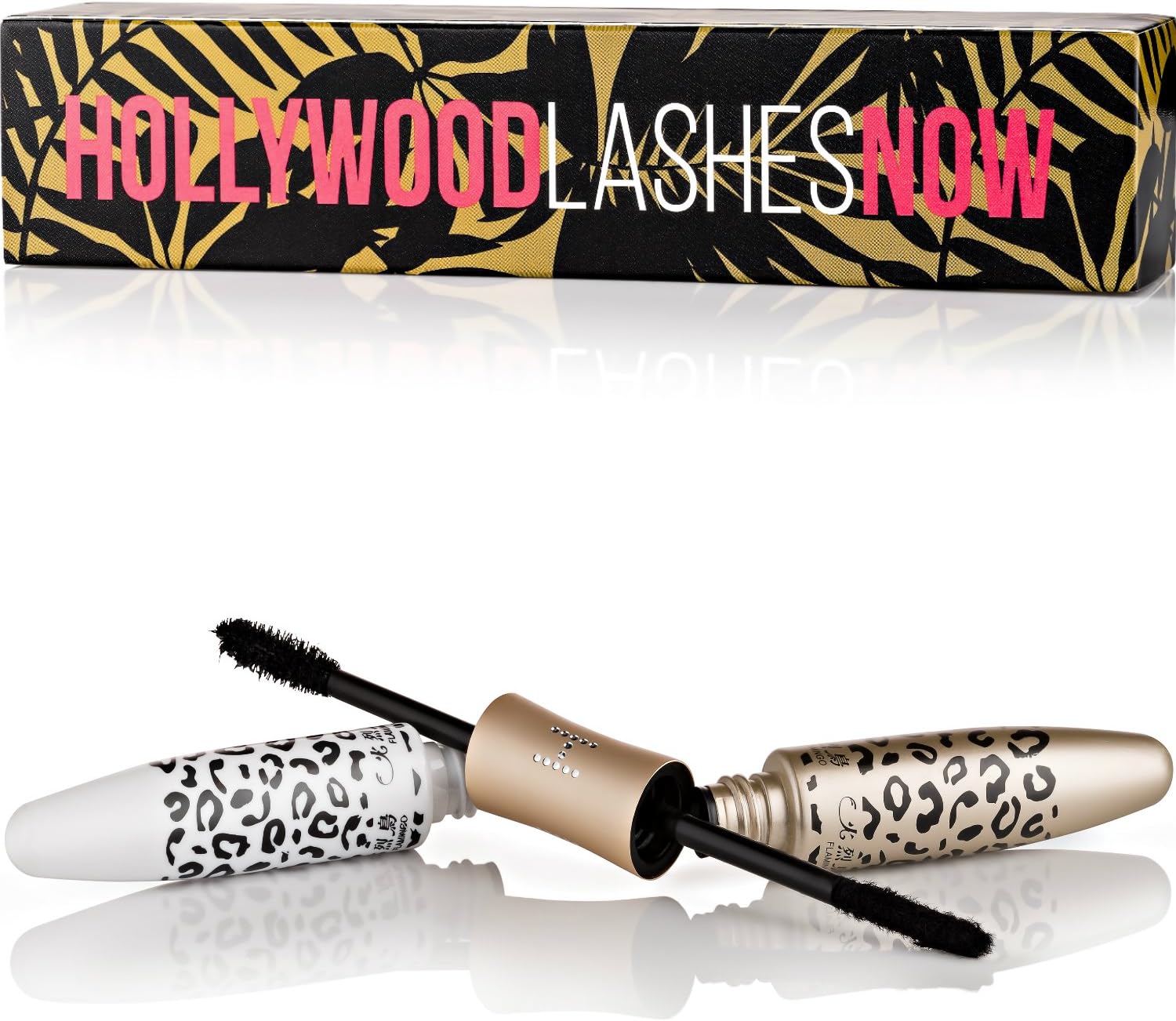 Best 3D Fiber Lash Mascara by Hollywood Lashes Now - unique 2 in 1 Pen Design and 3 Step Process for Fuller Thicker Lashes - Natural and Hypoallergenic Ingredients