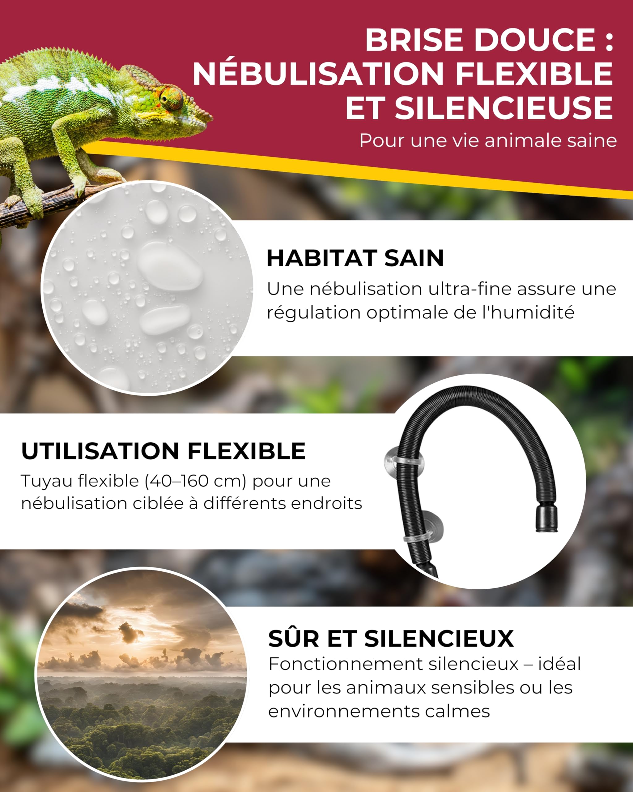 HOBBY Terraristik Hygro System | Système de brumisation numérique pour terrariums | Hygiénique et Facile à Entretenir | Humidificateur | Système de brumisation Efficace avec réservoir d'eau de 4L