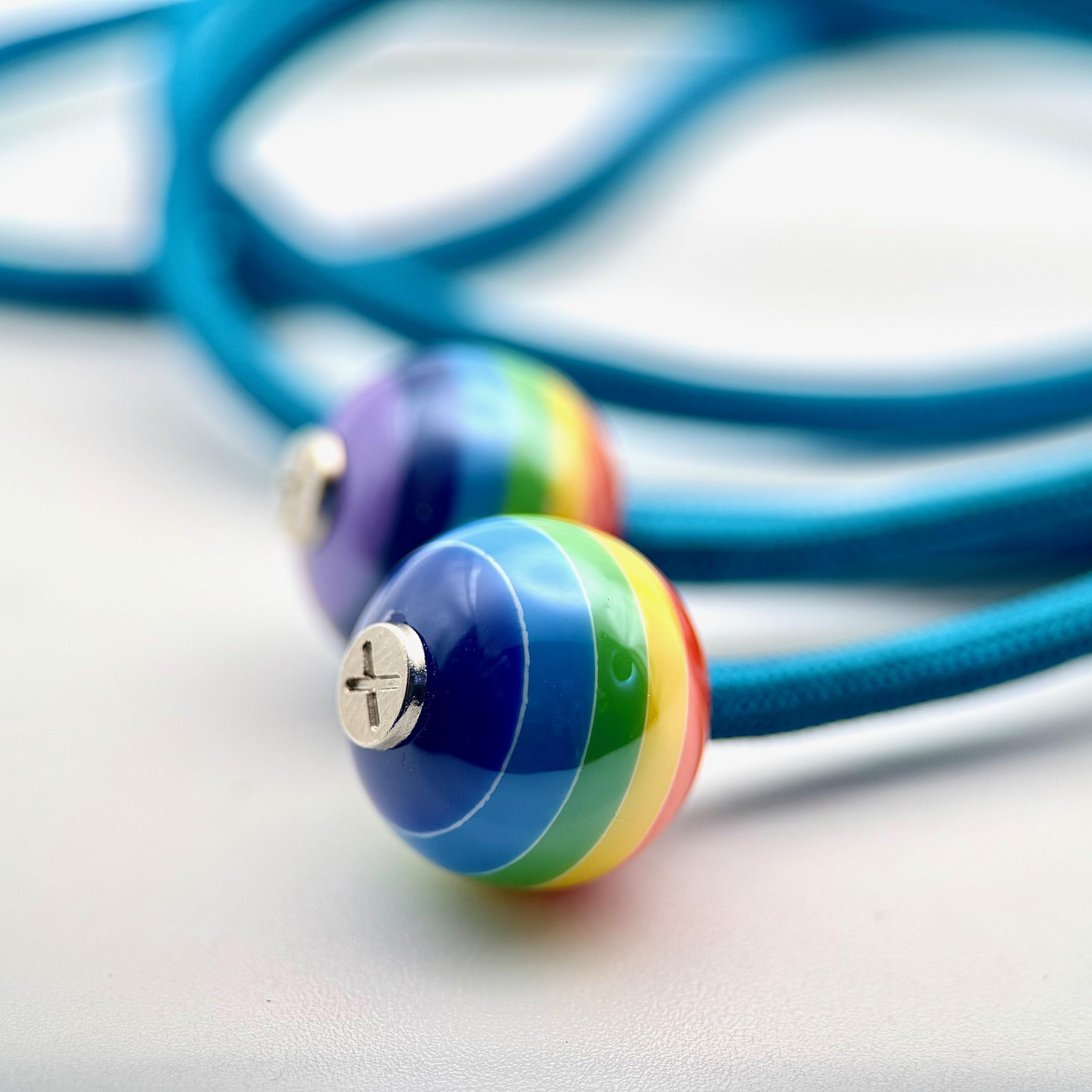HOODIE CHARMS Rainbow Pop Series, Personalization Hoodie Drawstring Beads, Futuristic and Minimal Design - Image 4