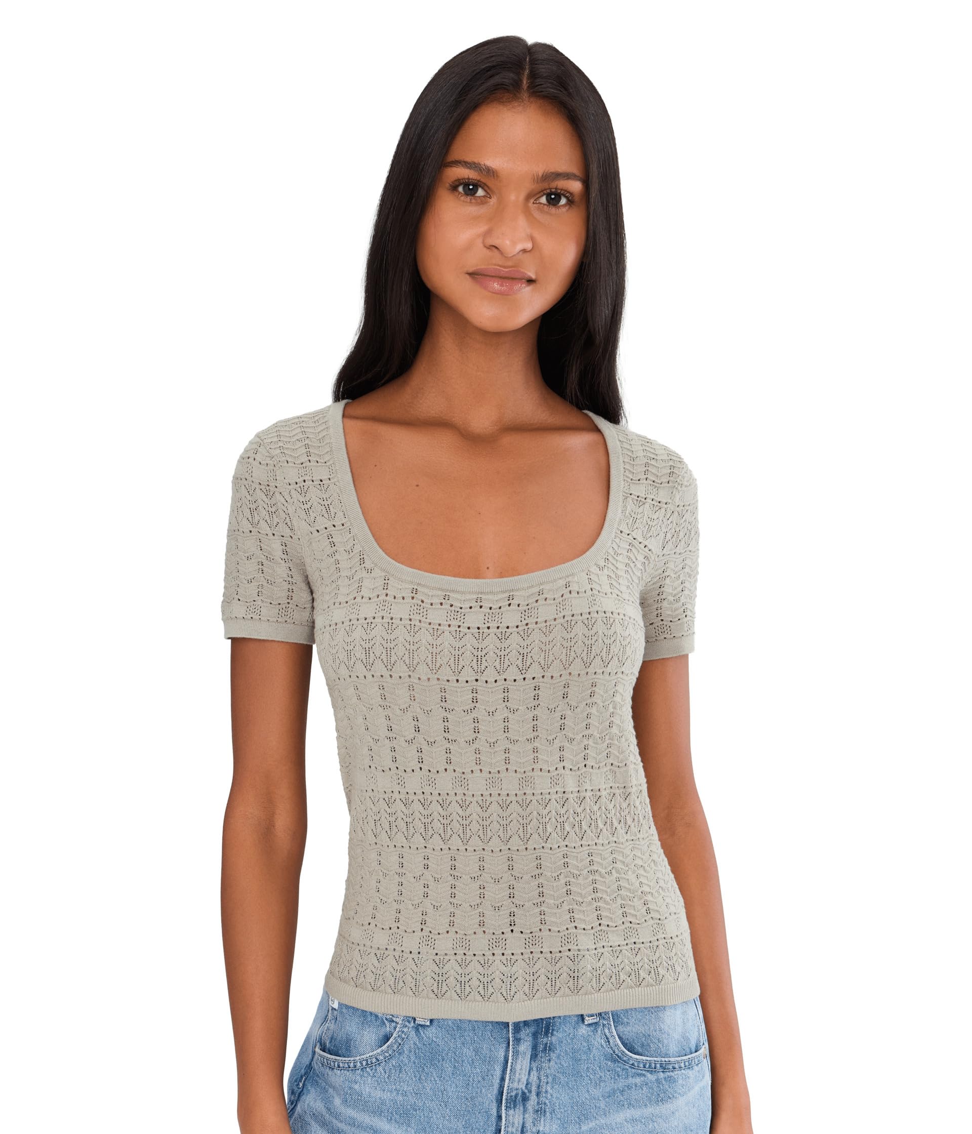 Paige Women's Sea Mist Etoile Top, S