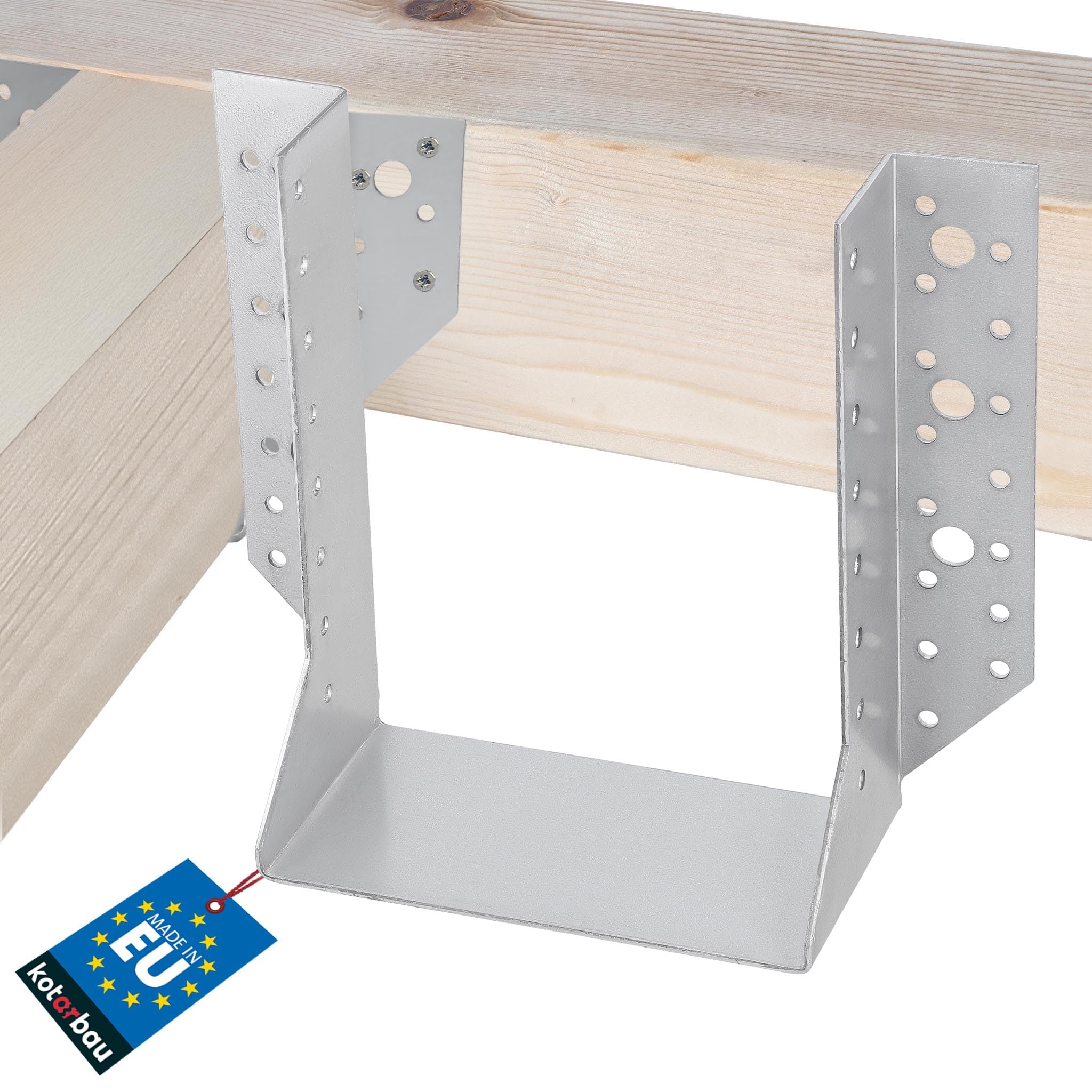 KOTARBAU Joist hanger type A x mm wooden beam connector, bar connector, connector for construction construction, external (140 mm).