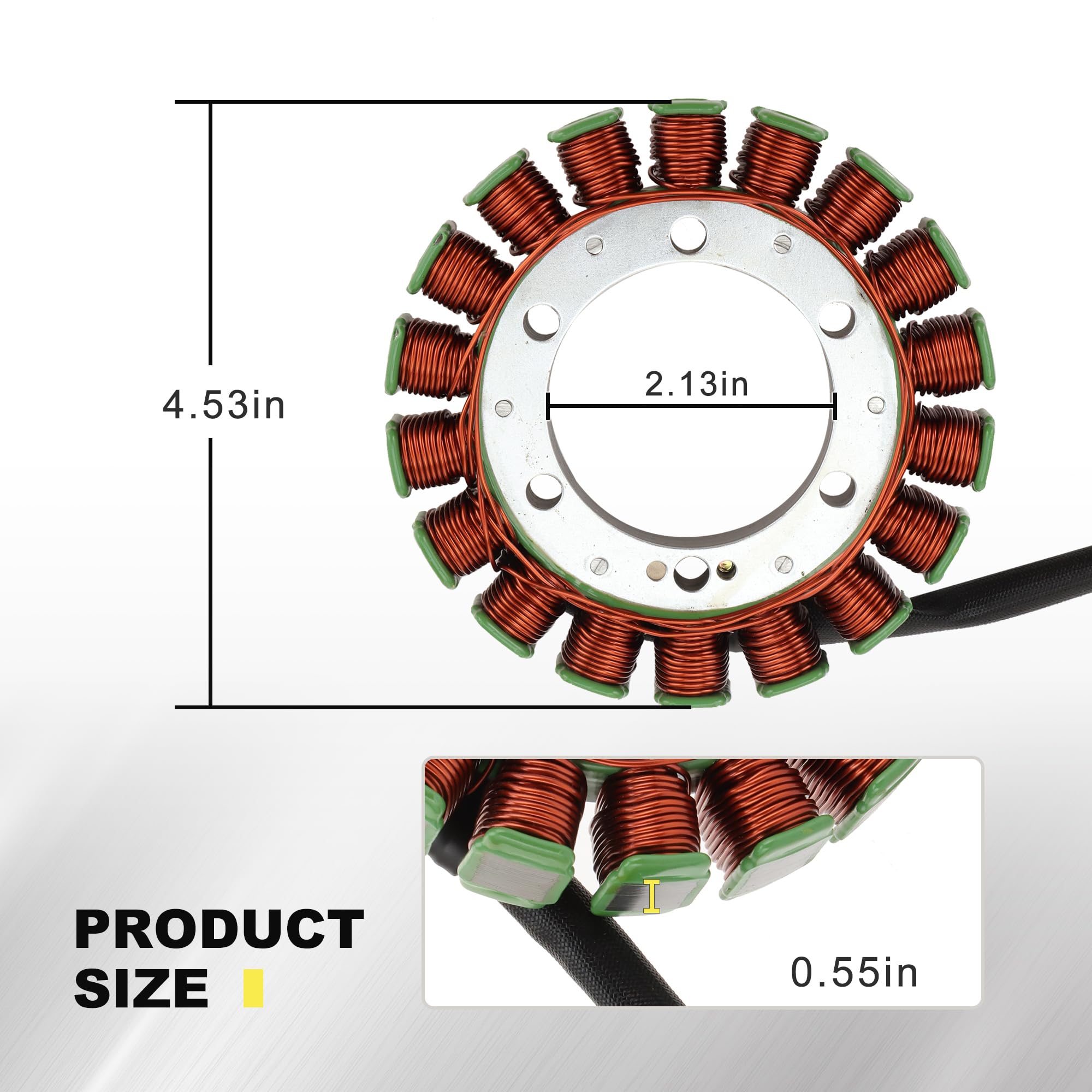 Magneto Stator Lichtmaschine 18 Spule 3 Drähte Kompatibel mit Triumph Daytona 600 650 Speed Four 600 TT 600 2000-2005 OEM T1300148 T1300818