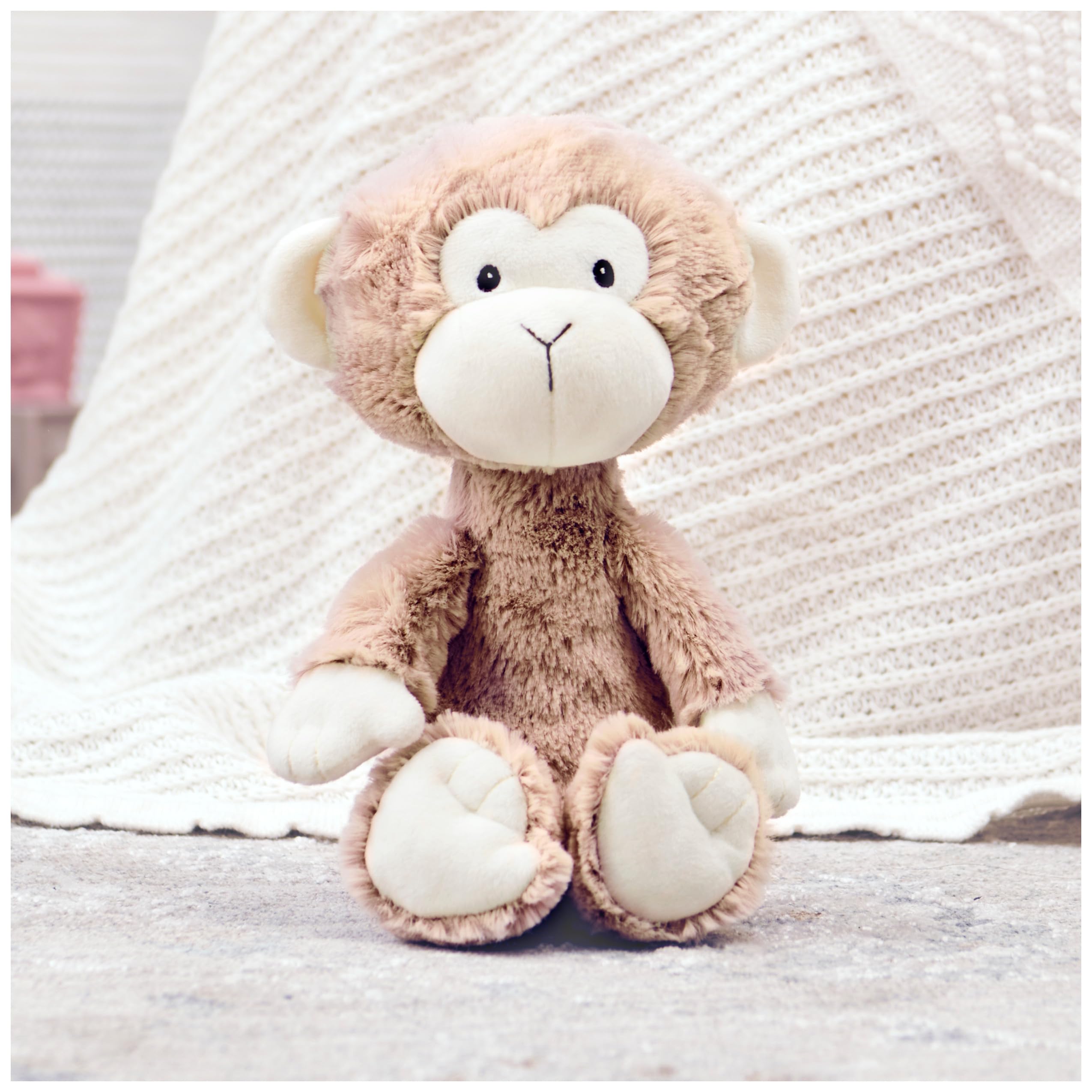 GUND Baby Lil' Luvs Collection Micah Affe Premium Plüsch Stofftier für Babys, Braun/Creme, 30,5 cm