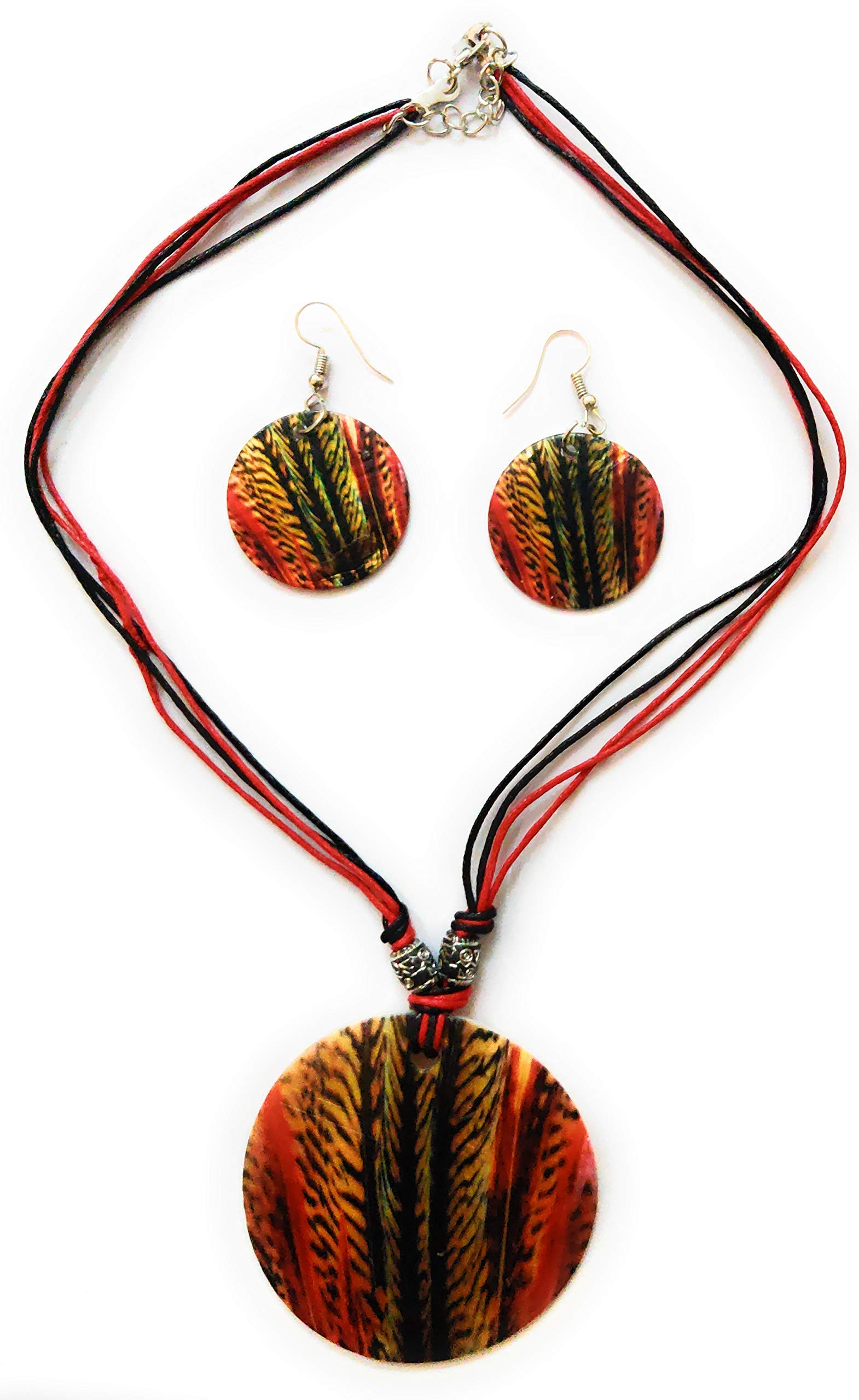 GenericFashion Jewellery Sea Shell Pendant necklace with matching earings for women