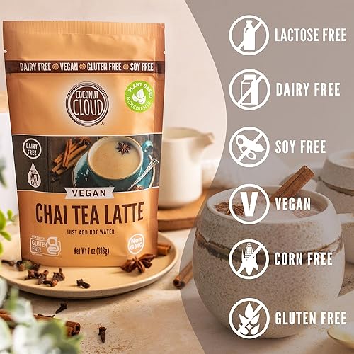 Miniatura 4 de Coconut Cloud Mezcla de cacao caliente instantáneo sin lácteos vegano natural delicioso cremoso hecho en Colorado con leche de coco en polvo de