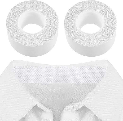 KLIFFOO 2 IN1 Collar Protector Neck Sweat Pad Antiperspirant Sticker Absorbing Sweat Pads non-woven fabric Disposable Self-Adhesive Invisible Protection Hats Liner Caps Against…