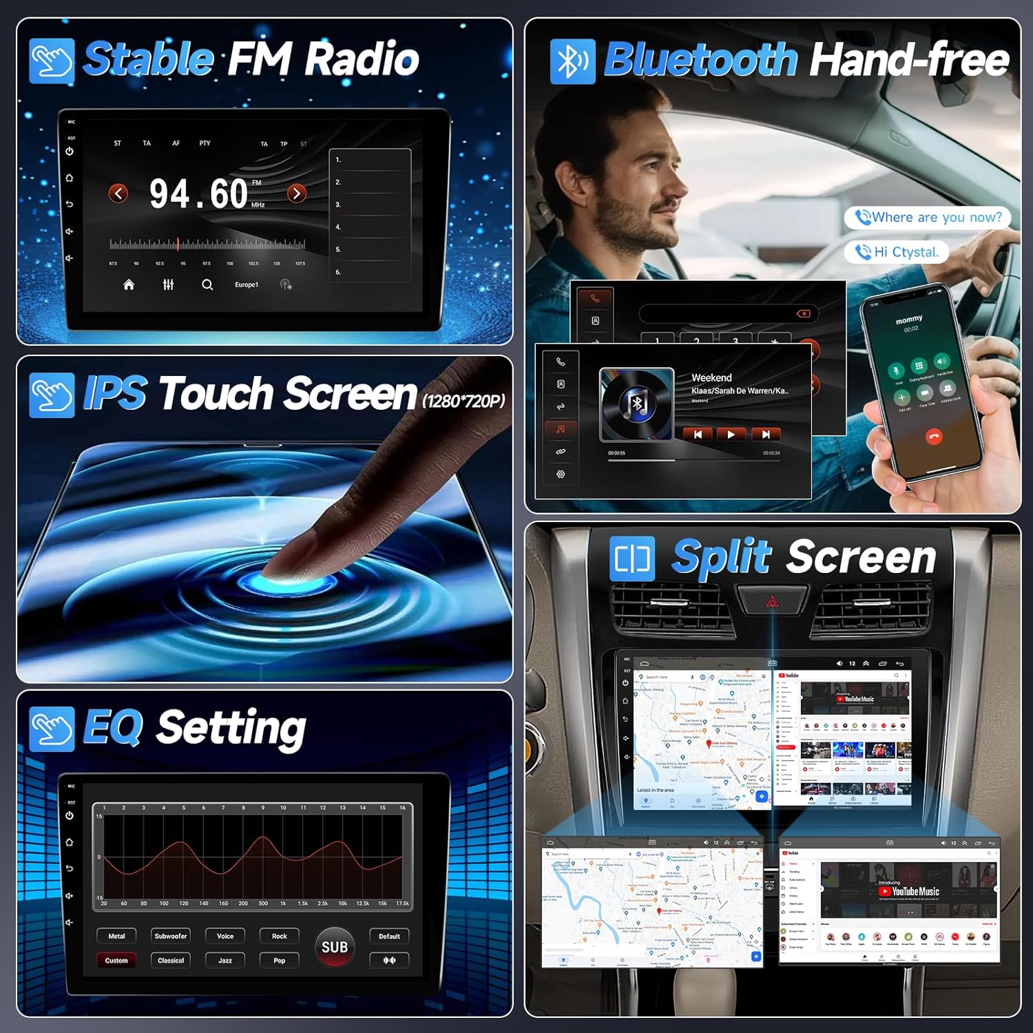Naifay Android Car Radio Stereo for Nissan Altima 2013 2014 2015, 10.1inch Touch Screen for Altima Radio with Carplay Android Auto MirrorLink Backup Camera GPS Bluetooth FM SWC + Can Bus