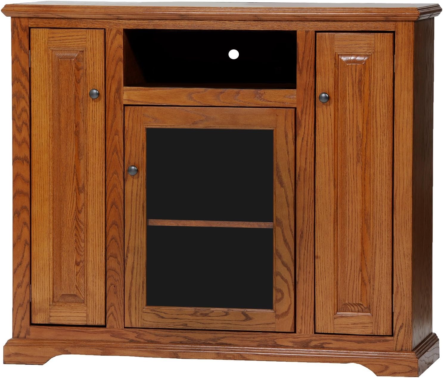 American Heartland Oak Tall Deluxe Entertainment Console in Light