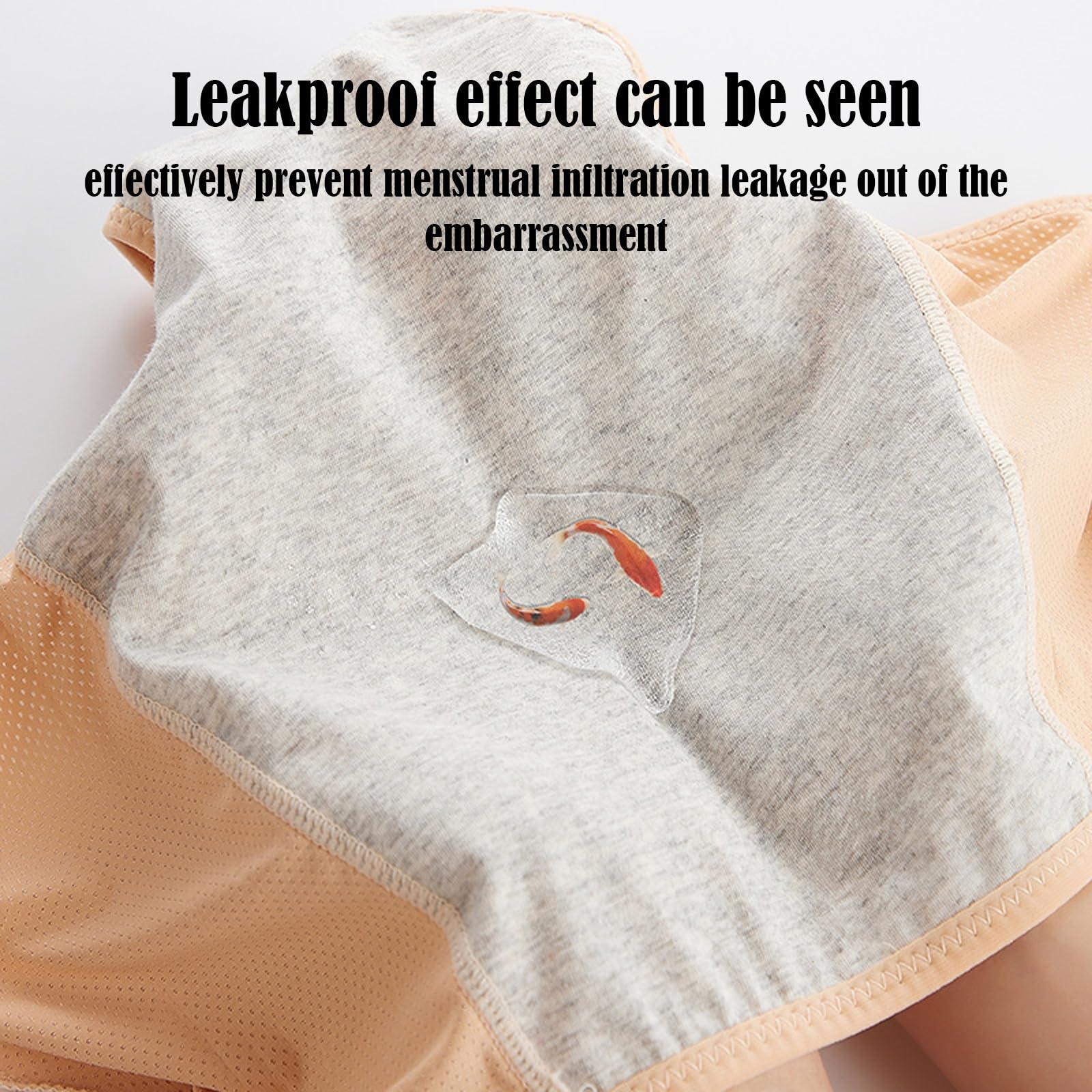 Ropa Interior cómoda y discreta a Prueba de Fugas, Bragas de Cintura Alta for incontinencia Menstrual, Bragas for Mujeres Mayores de 60 años(Mix,2X-Large)