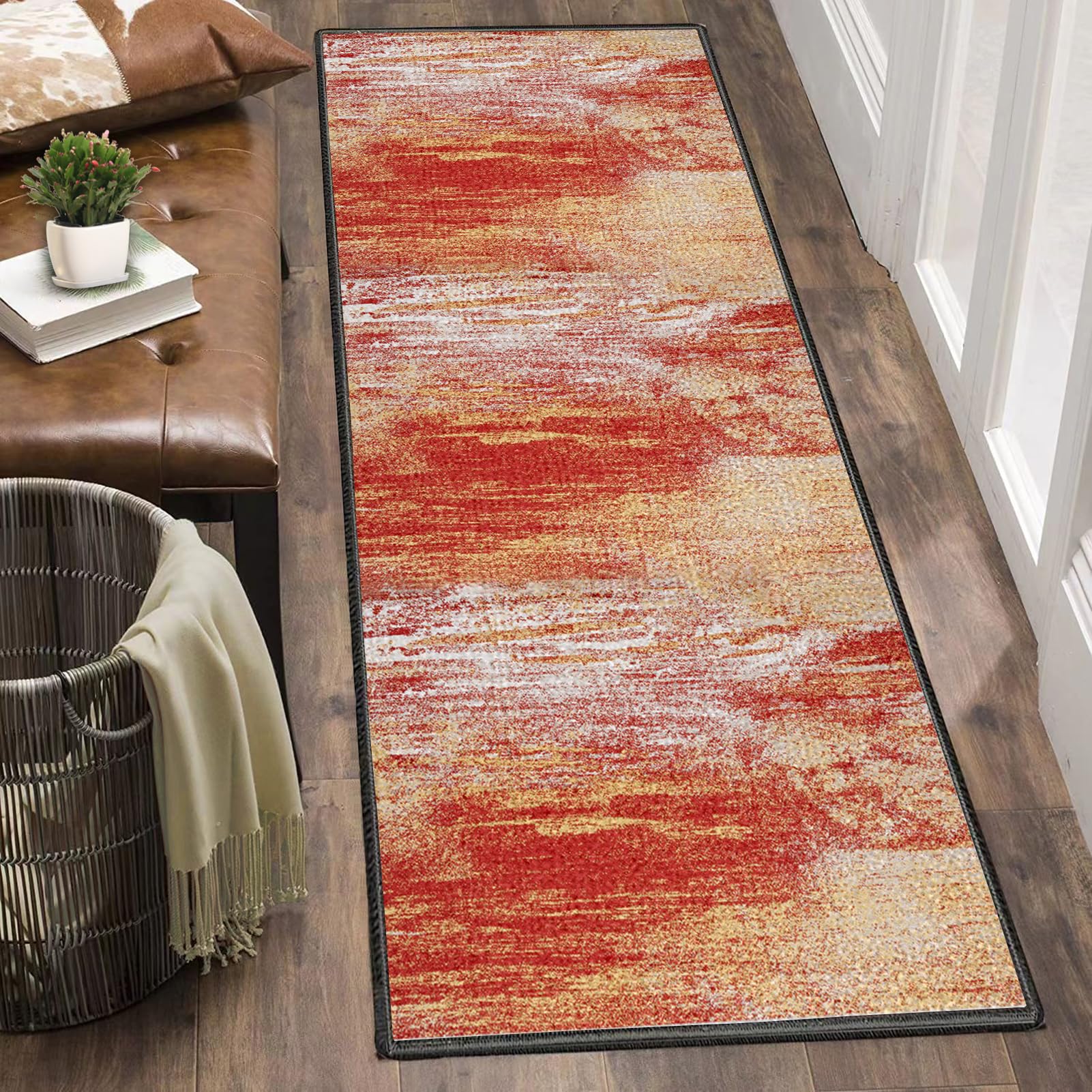 Dywan Długi Korytarz 60 x 180 cm Dywan Chodnik Kuchenny Antypoślizgowy Dywan Chodnik Chodnik Antypoślizgowy Zmywalny Dywan Kuchenny Do Wejścia, Przedpokoju i Sypialni