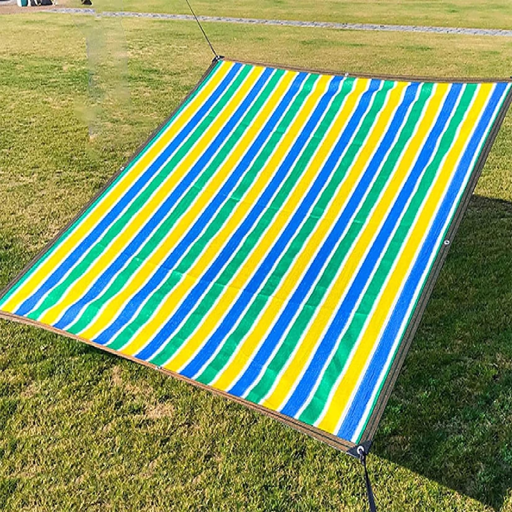 Voile d'ombrage résistant à la chaleur pour jardin, serre, grange et niche - Protection UV pour plantes - 5 m - Multicolore
