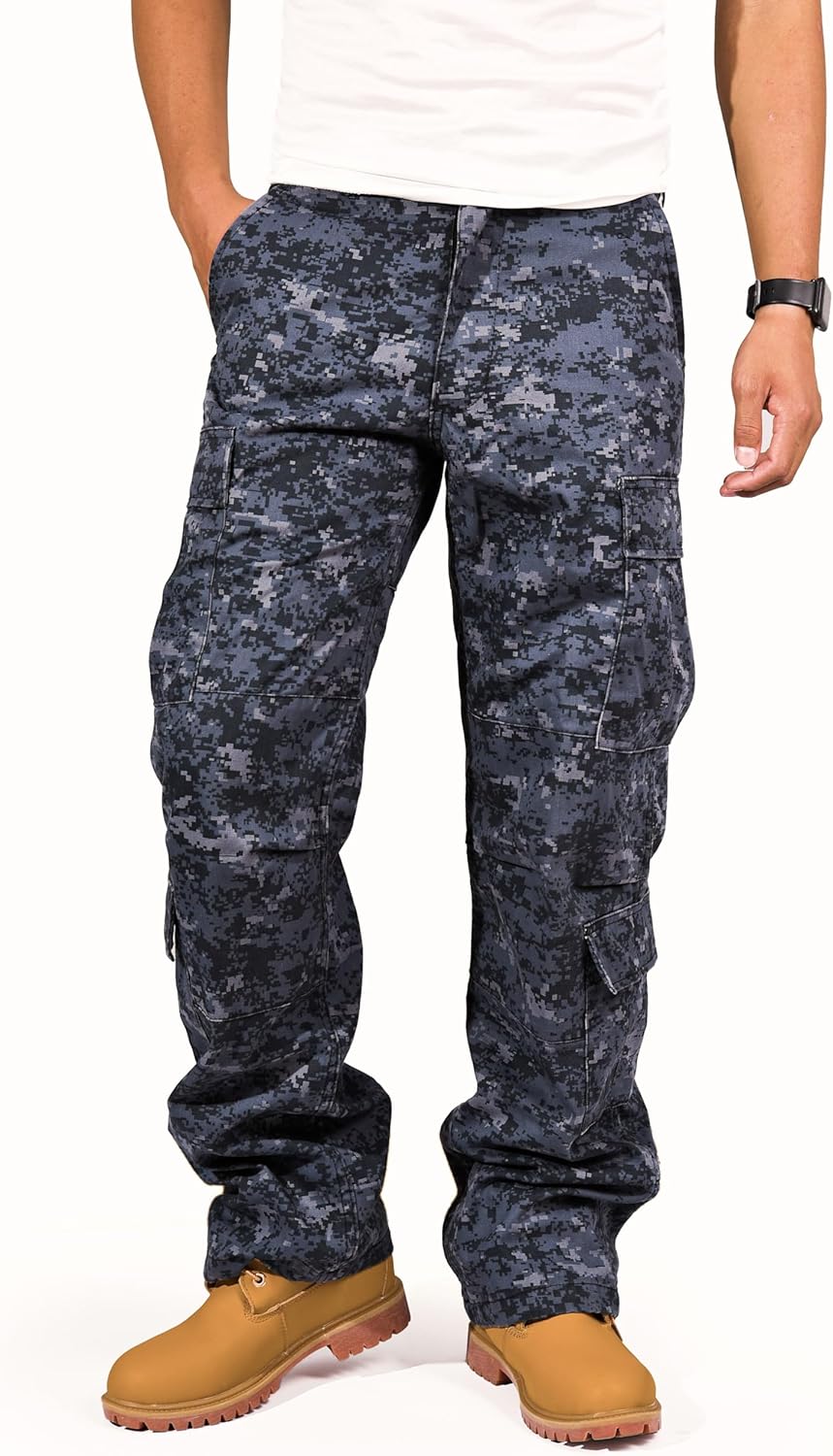 BACKBONE Mens Military Army Airborne Trooper Vintage Cargo Pants Trousers - Image 3