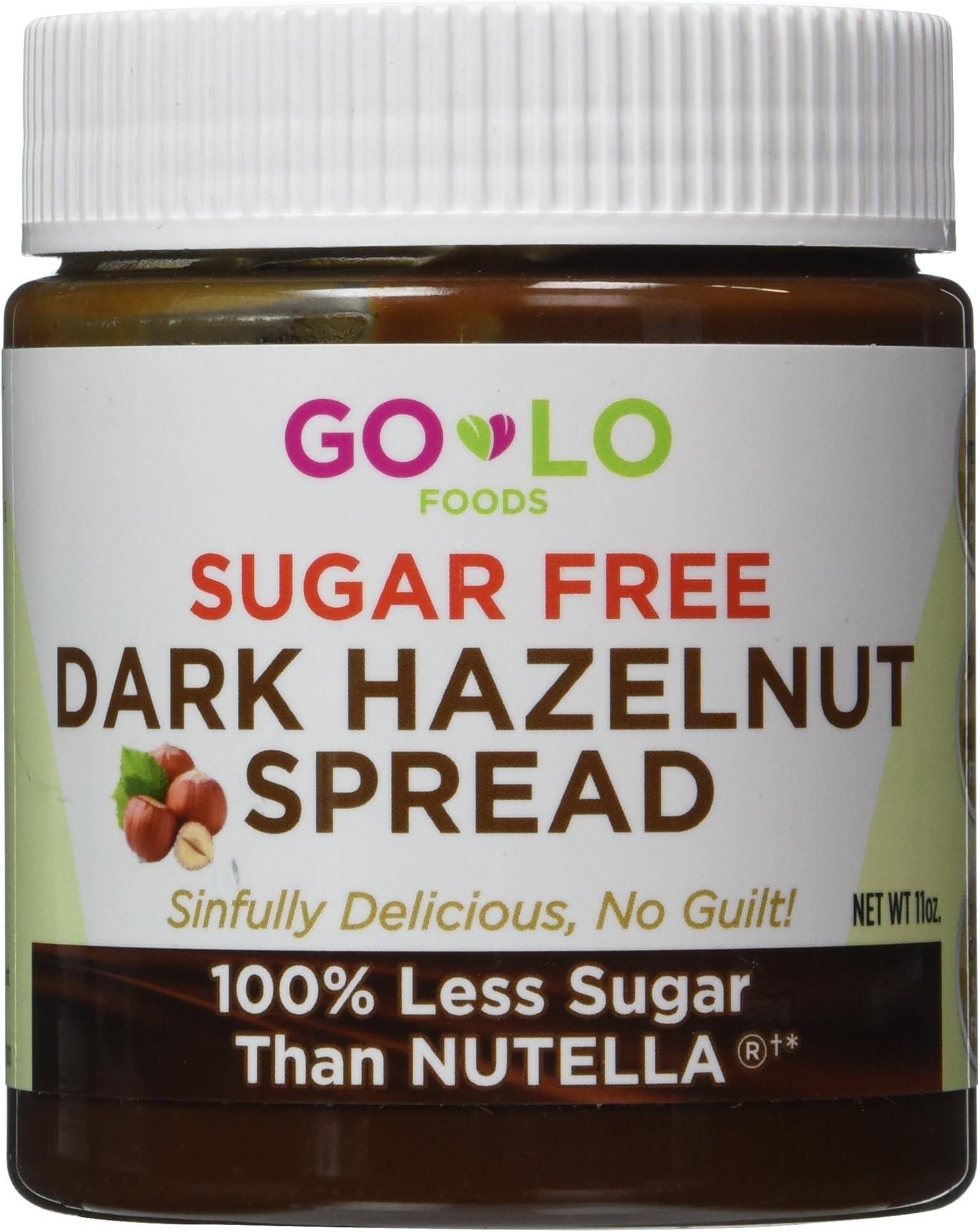 Go Lo Foods Dark Hazelnut Spread, 11 Ounce