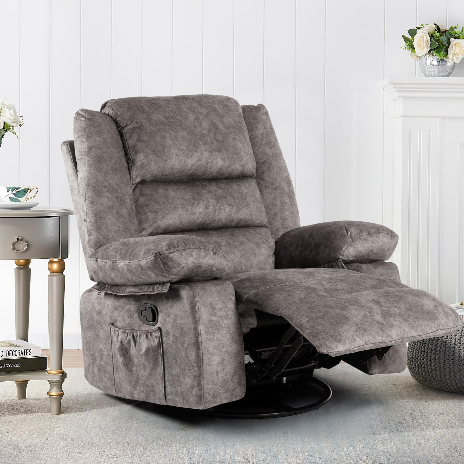 JAKOP Recliner Chair Massage Rocker with Heated Modern