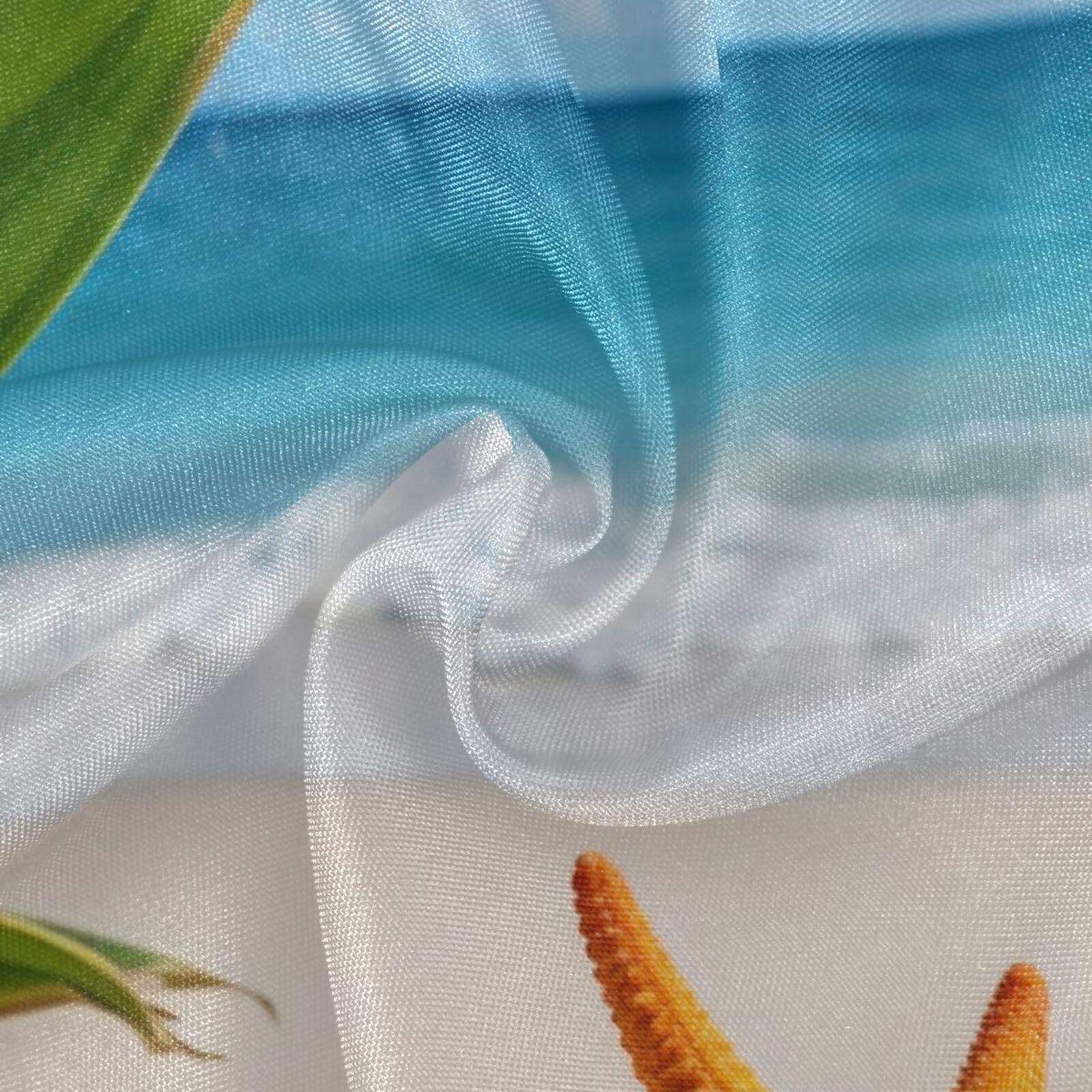 Wajiw 60 Inch Indoor Outdoor Round Tablecloth with Umbrella Hole and Zipper Waterproof Patio Table Cover for Camping Dining Room Party Outdoor Picnic,Starfis