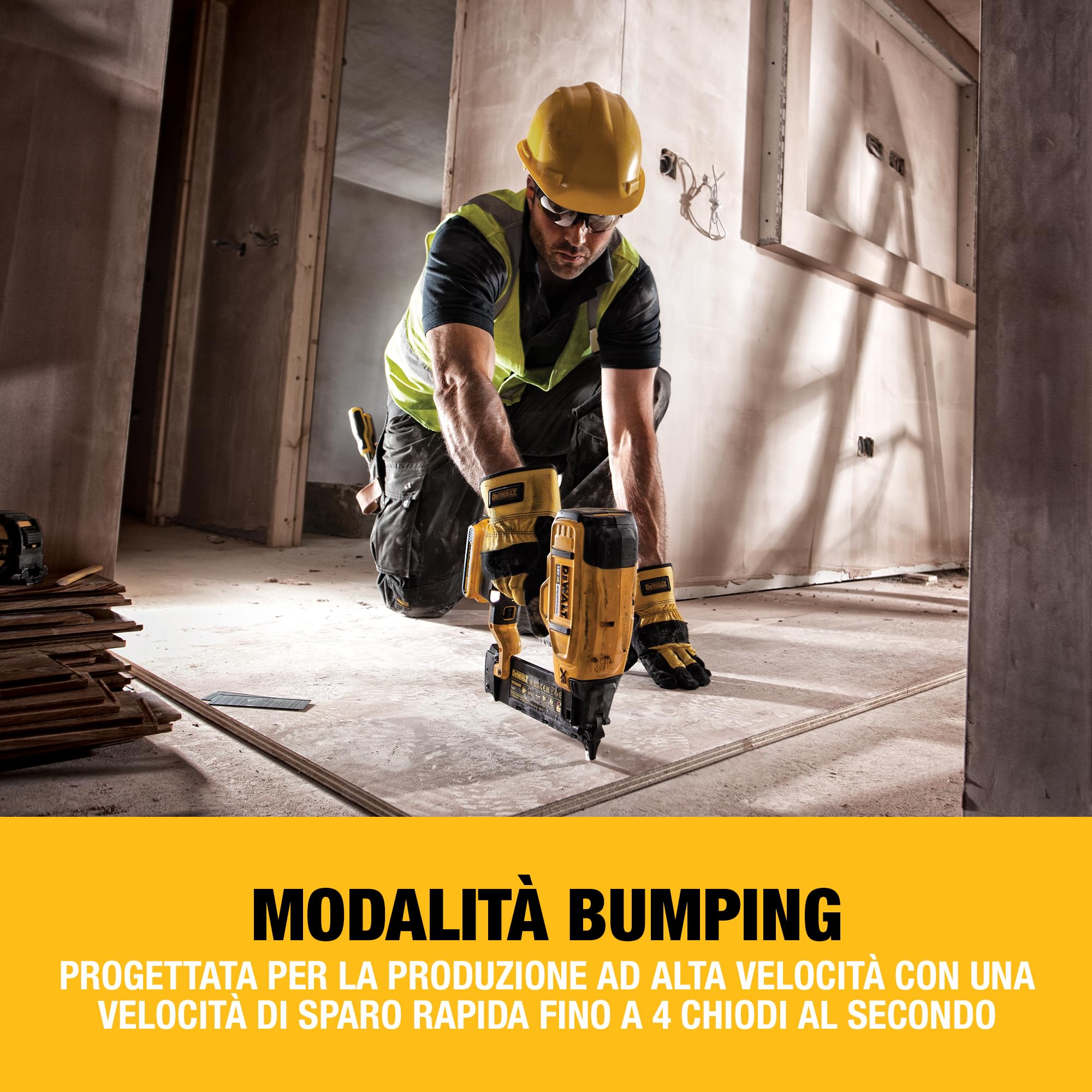DEWALT 18V XR Chiodatrice Fissa Brushless 18 Calibro 18, Solo Utensile, DCN680N-XJ