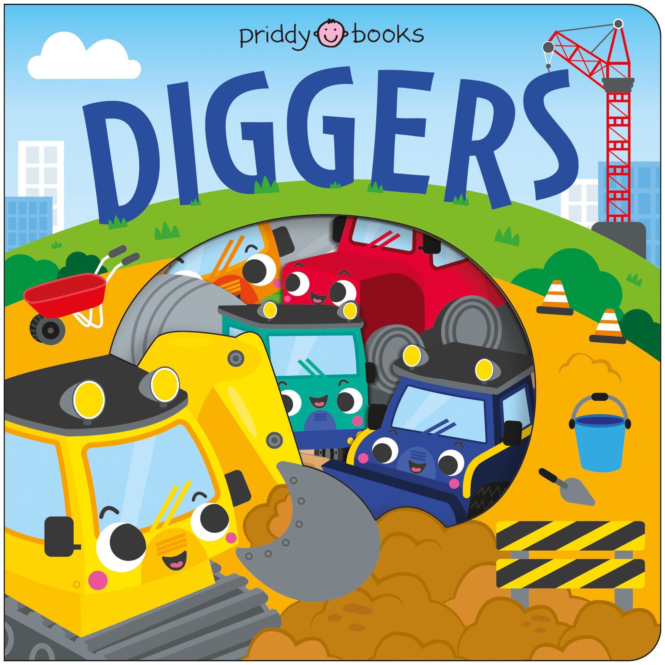 Diggers: An interactive peep-through, lift-the-flap board book for toddlers (Take a Peek)