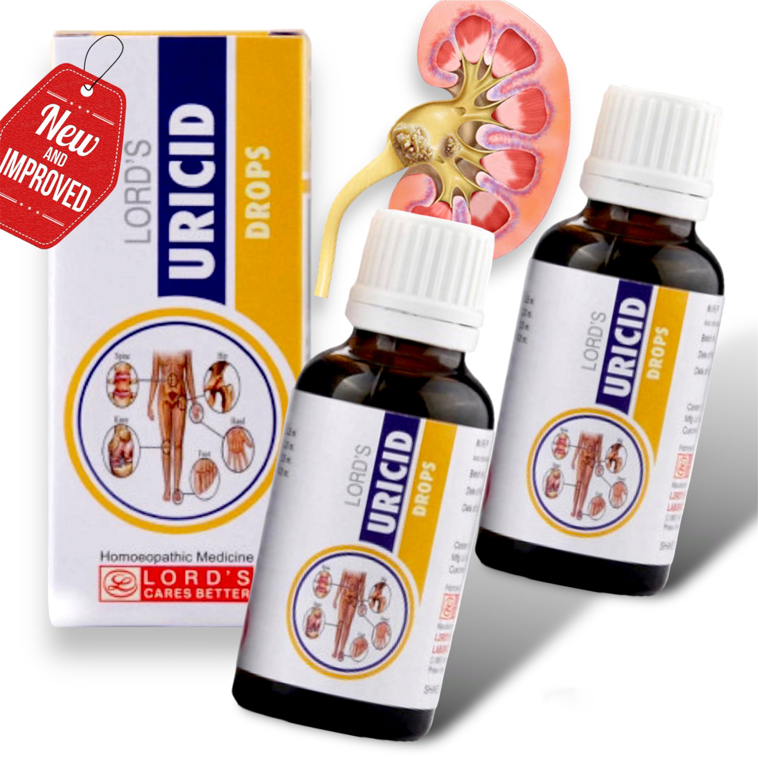 Lord Uricid Drops Homeopathy 30ml (Pack of 2 Bottles) (B0CHFHN9K6) Amazon Price History, Amazon Price Tracker