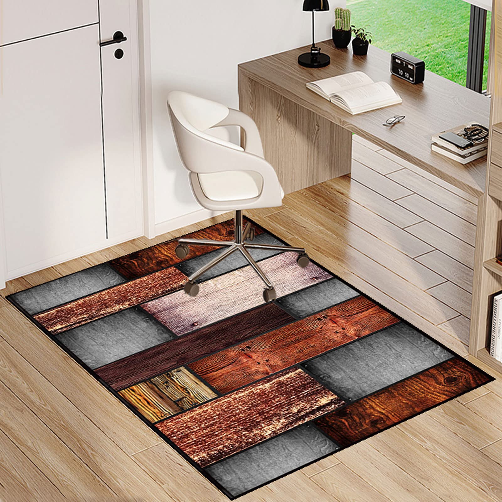 Single tree forest Chair Mat For Hardwood Floors,Office Chair Carpet，Multi-Purpose Floor Protectors For Rolling Chairs，Area Rug，anti-skidding And Stop Noise,Available In A Variety Of Colors And Sizes