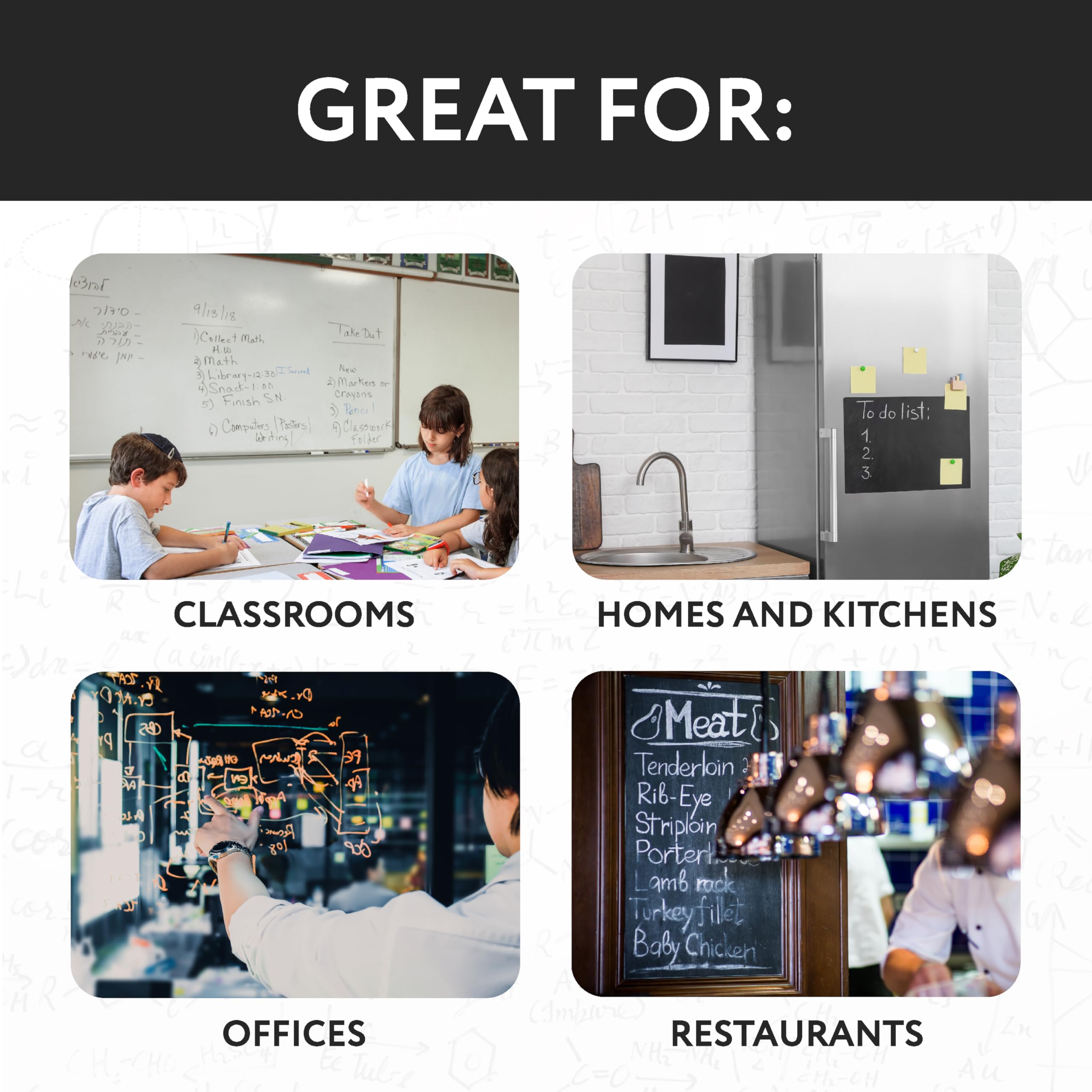 IMPRESA Chalkboard Cleaner Spray - 8 oz White Dry Erase - Non-Toxic Dry Erase Spray Cleaner for Chalk — view 4