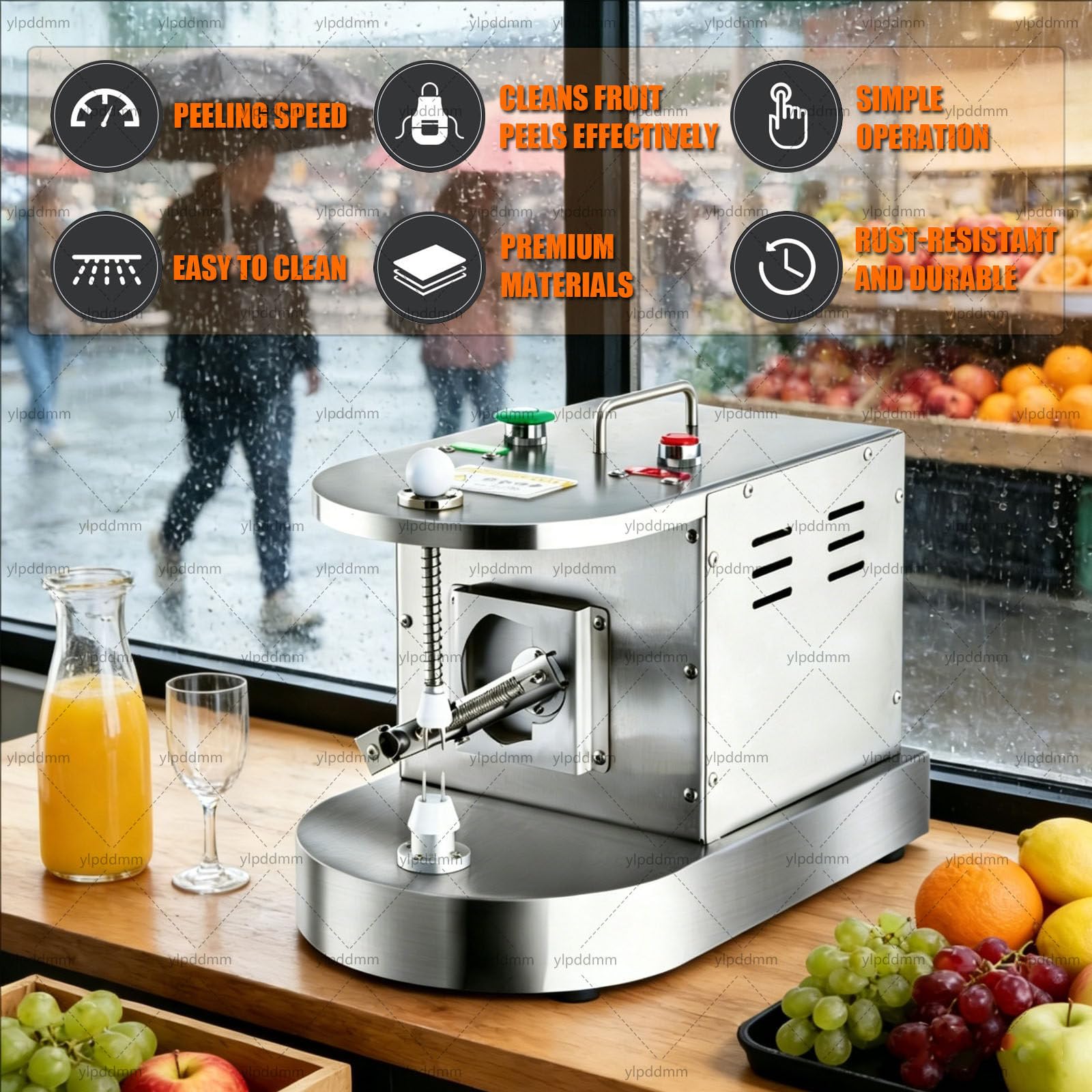 Peladora automática Comercial de Limones y Naranjas | Orange Peeler Profesional,Pelador electrico de patatas, naranjas, tomates, kiwis, melocotones y demas frutas o verduras